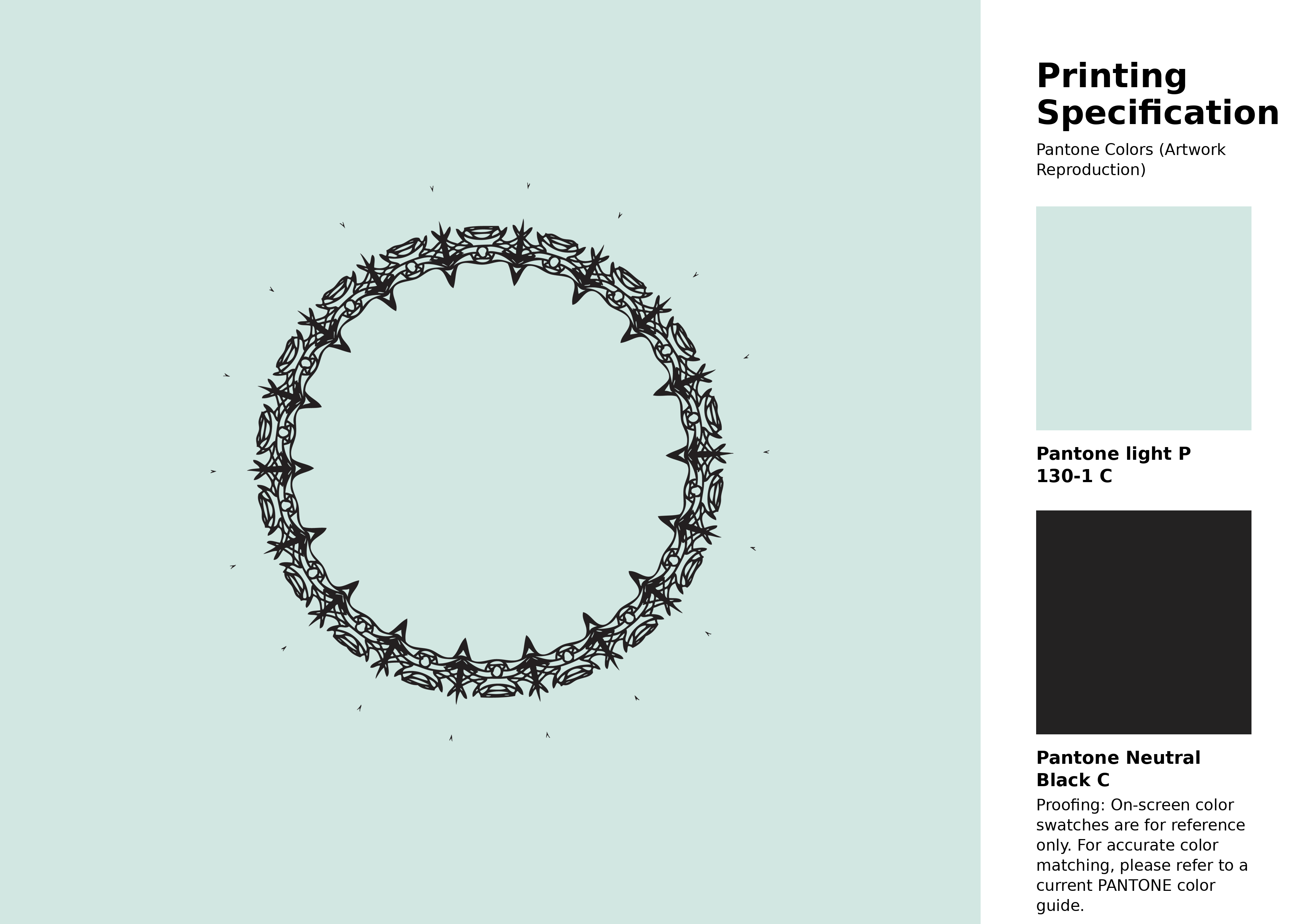 High-quality artwork and graphic illustration using Pantone P 130-1 C Color | Hex color Code #d2e7e2. A fantastic creative resource for designers and artists. #artwork #illustration #graphicart #d2e7e2