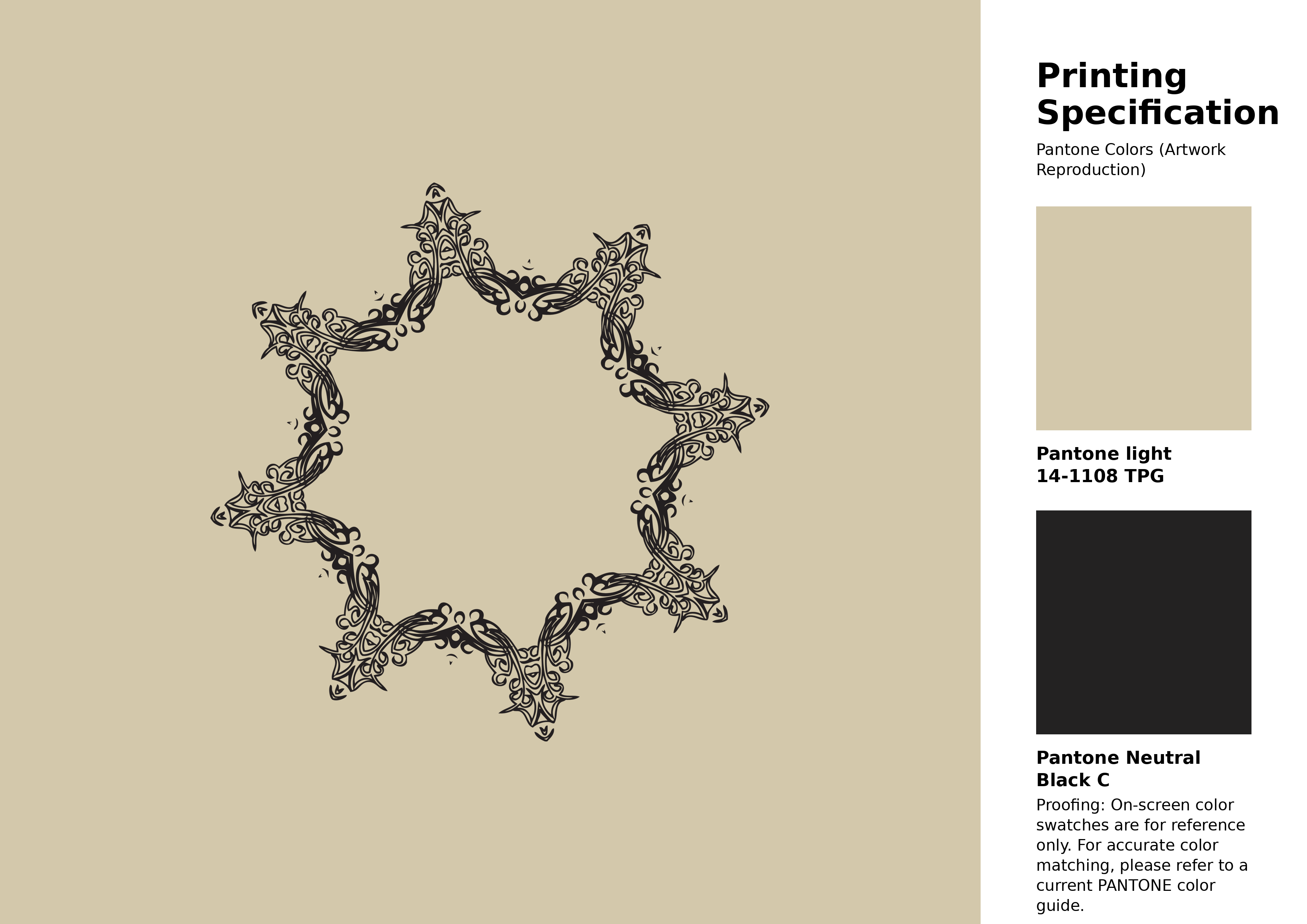 High-quality artwork and graphic illustration using Pantone 14-1108 Tpg Wood Ash Color | Hex color Code #d3c8ab. A fantastic creative resource for designers and artists. #artwork #illustration #graphicart #d3c8ab