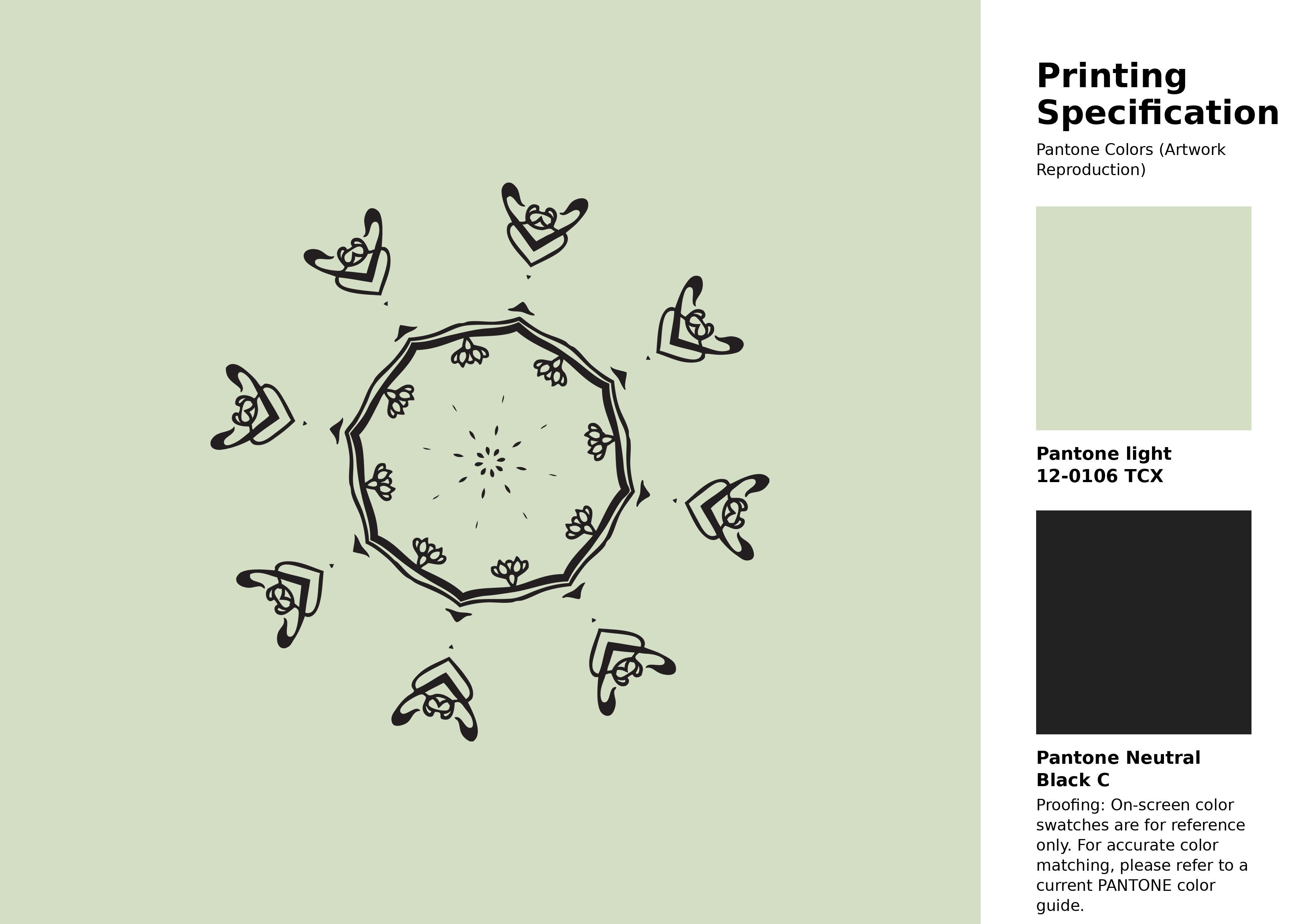 Hex Color #d3dec4 | Printing Match PANTONE 12-0106 TCX | Color ...