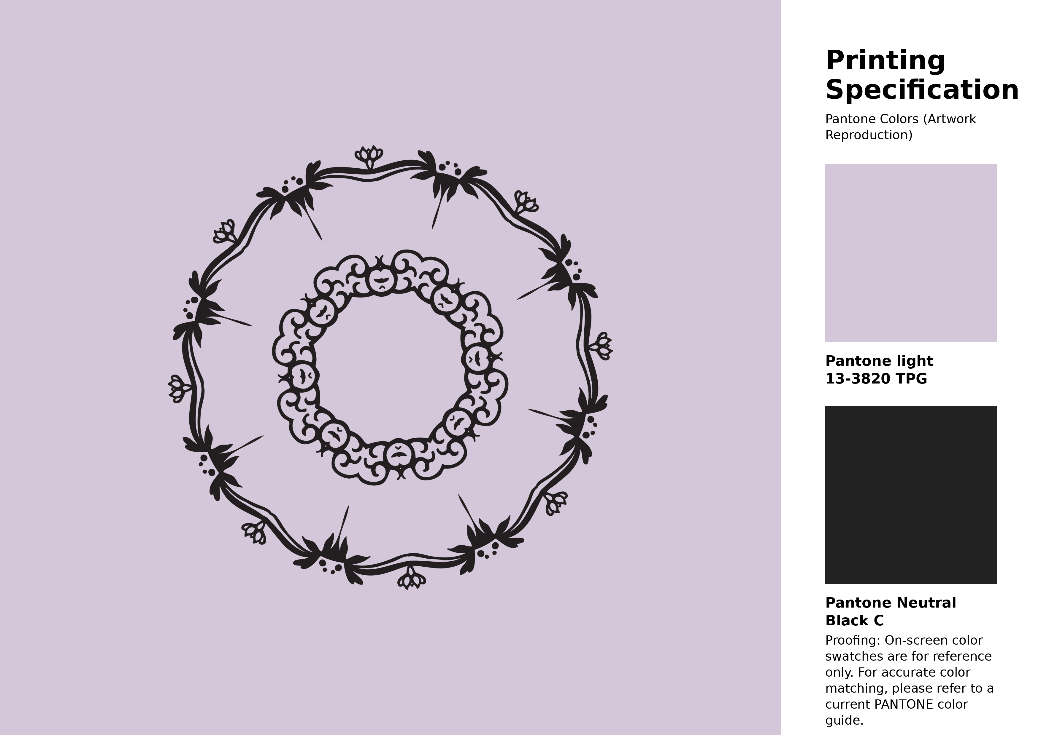 High-quality artwork and graphic illustration using Pantone 13-3820 Tpg Lavender Fog Color | Hex color Code #d4c7d9. A fantastic creative resource for designers and artists. #artwork #illustration #graphicart #d4c7d9