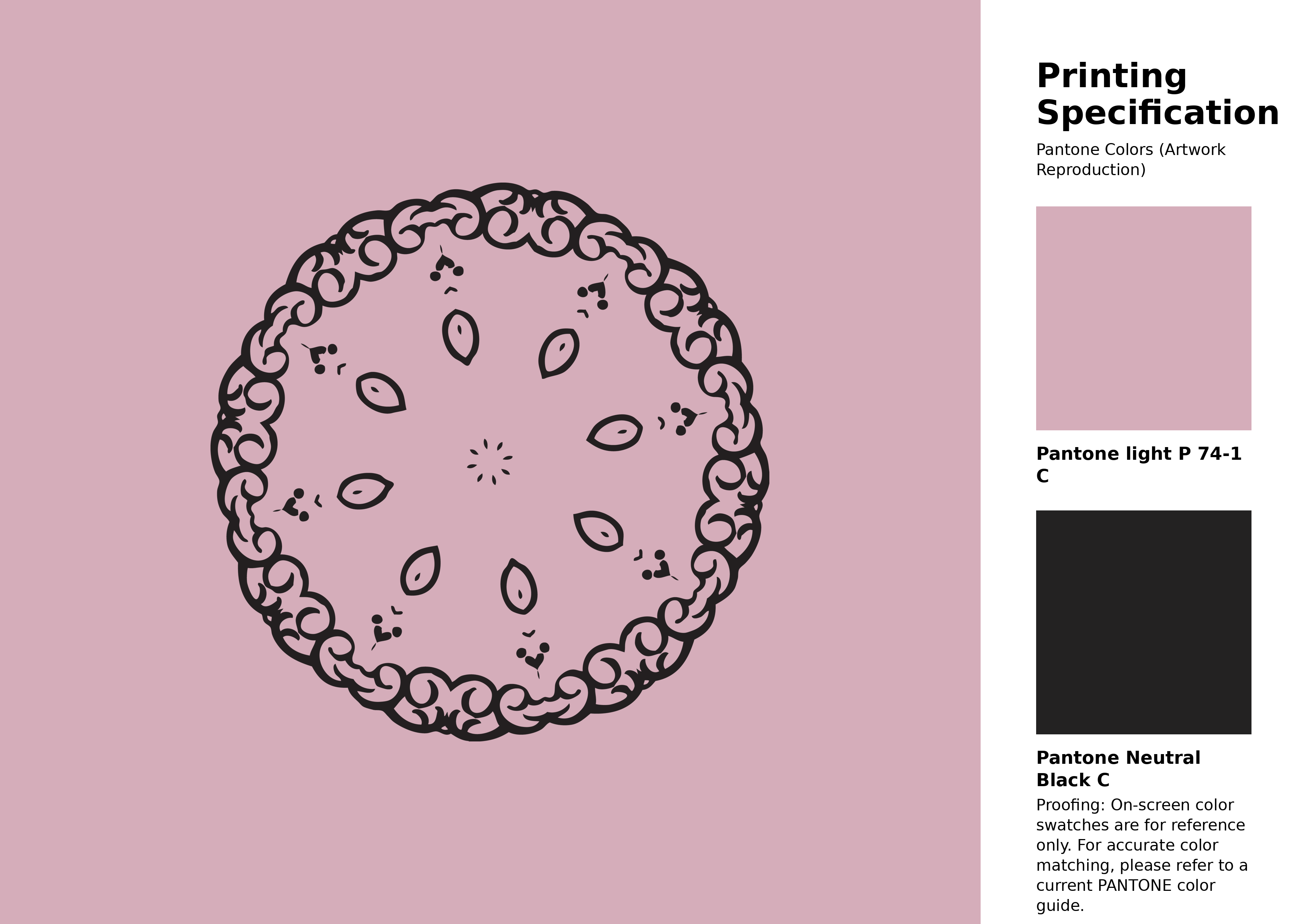 High-quality artwork and graphic illustration using Pantone P 74-1 C Color | Hex color Code #d5adba. A fantastic creative resource for designers and artists. #artwork #illustration #graphicart #d5adba