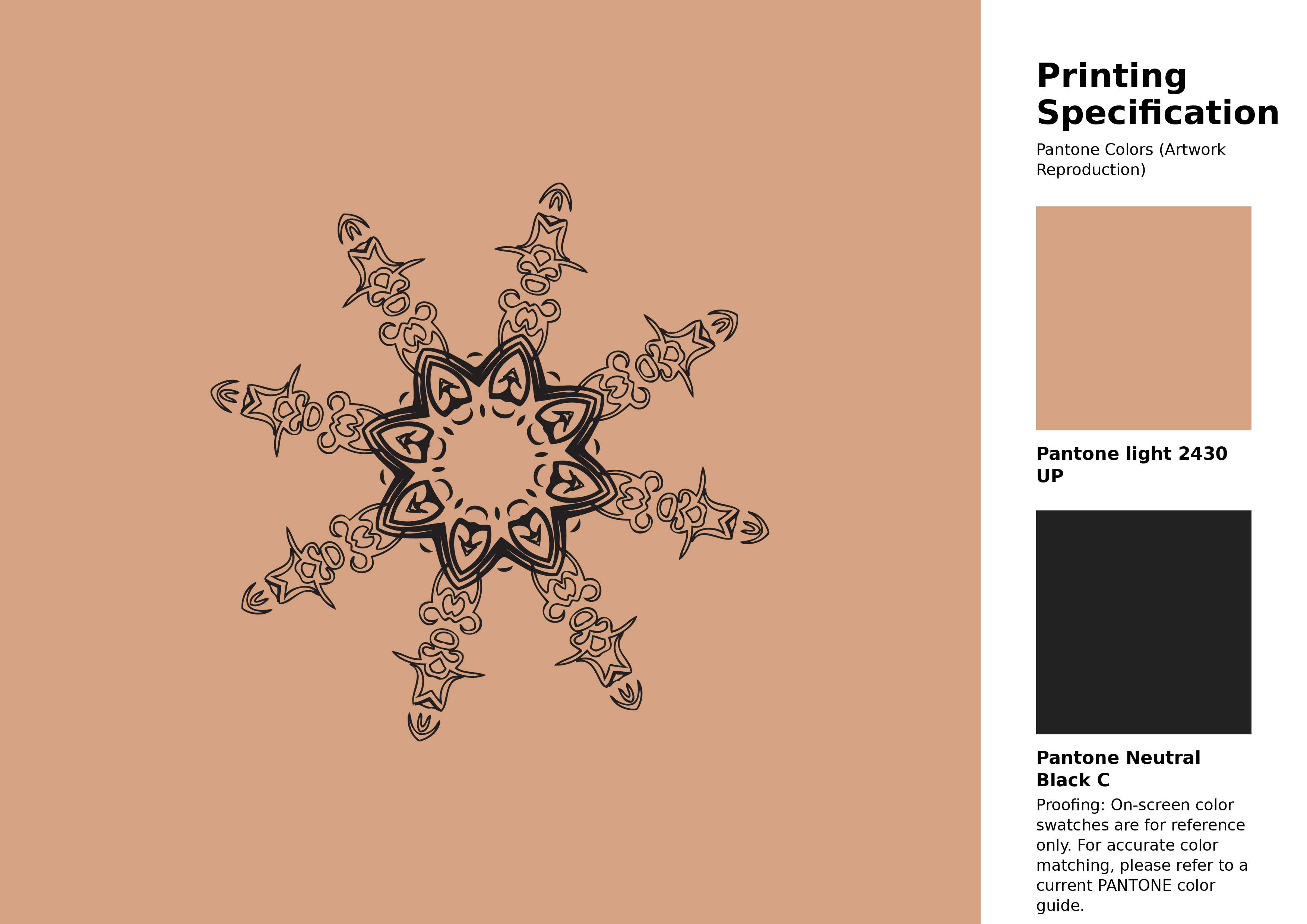 High-quality artwork and graphic illustration using Pantone 2430 UP Color | Hex color Code #d6a382. A fantastic creative resource for designers and artists. #artwork #illustration #graphicart #d6a382