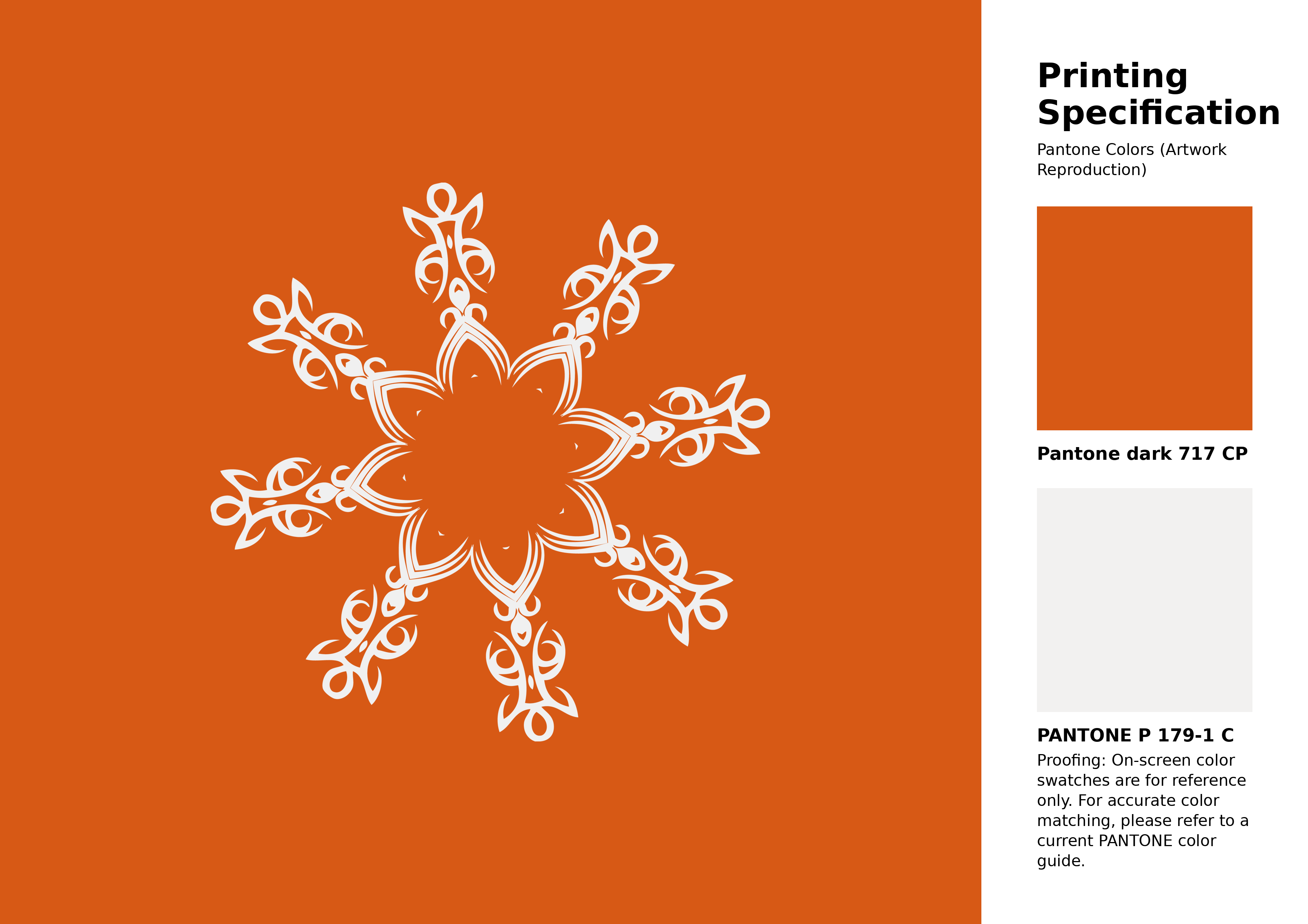 High-quality artwork and graphic illustration using Pantone 717 CP Color | Hex color Code #d75915. A fantastic creative resource for designers and artists. #artwork #illustration #graphicart #d75915