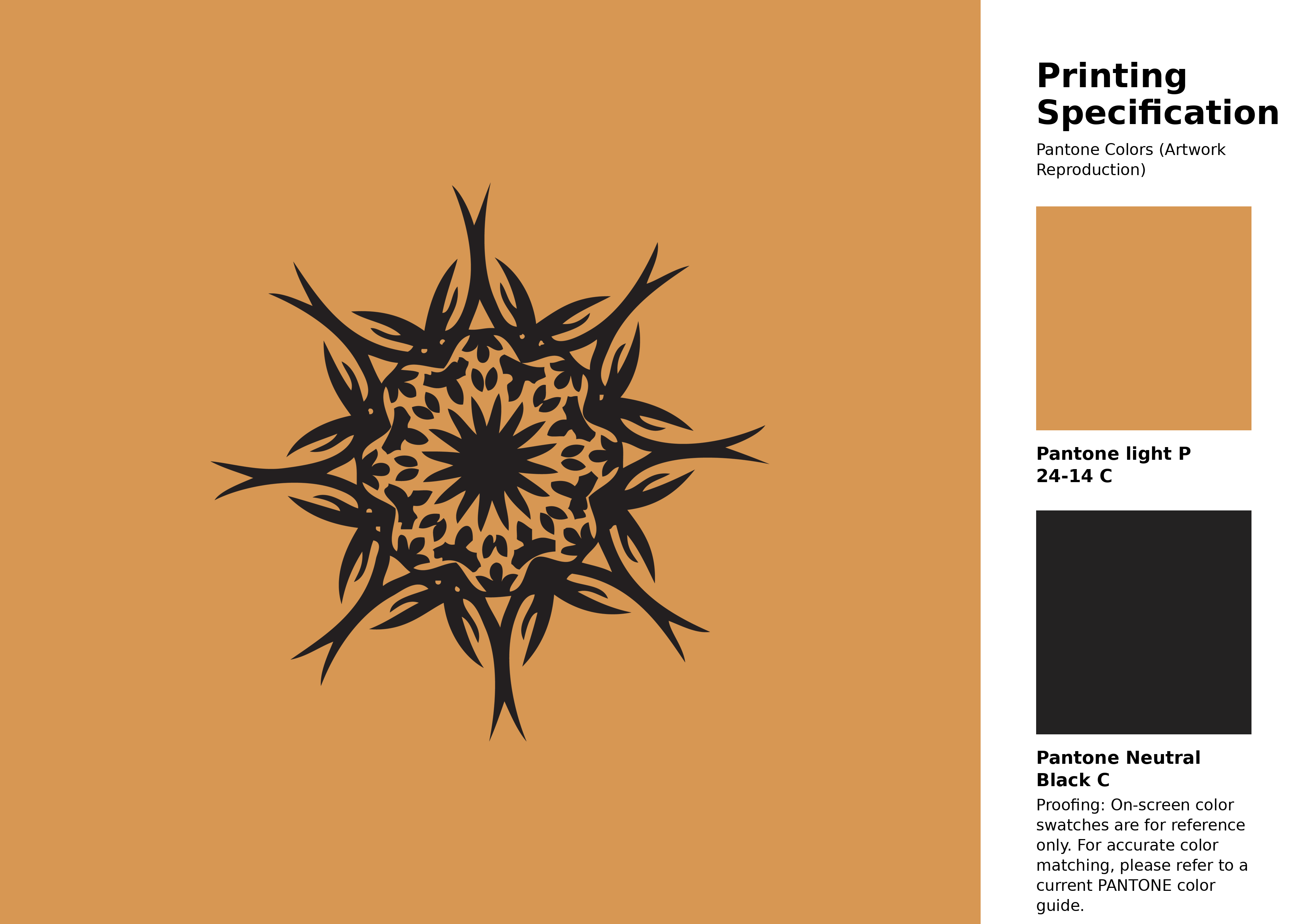 High-quality artwork and graphic illustration using Pantone P 24-14 C Color | Hex color Code #d79753. A fantastic creative resource for designers and artists. #artwork #illustration #graphicart #d79753