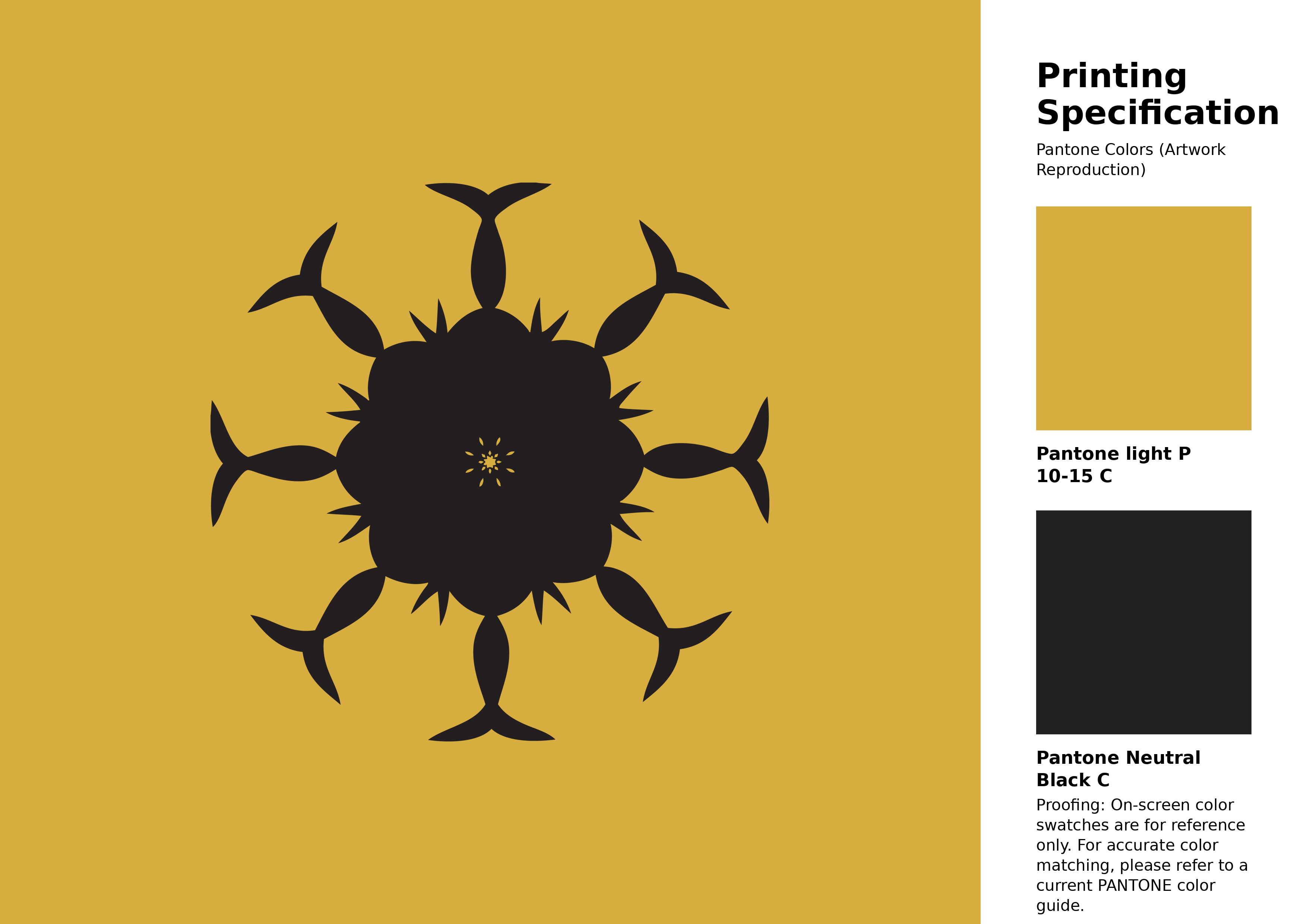 High-quality artwork and graphic illustration using Pantone P 10-15 C Color | Hex color Code #d8ad3f. A fantastic creative resource for designers and artists. #artwork #illustration #graphicart #d8ad3f