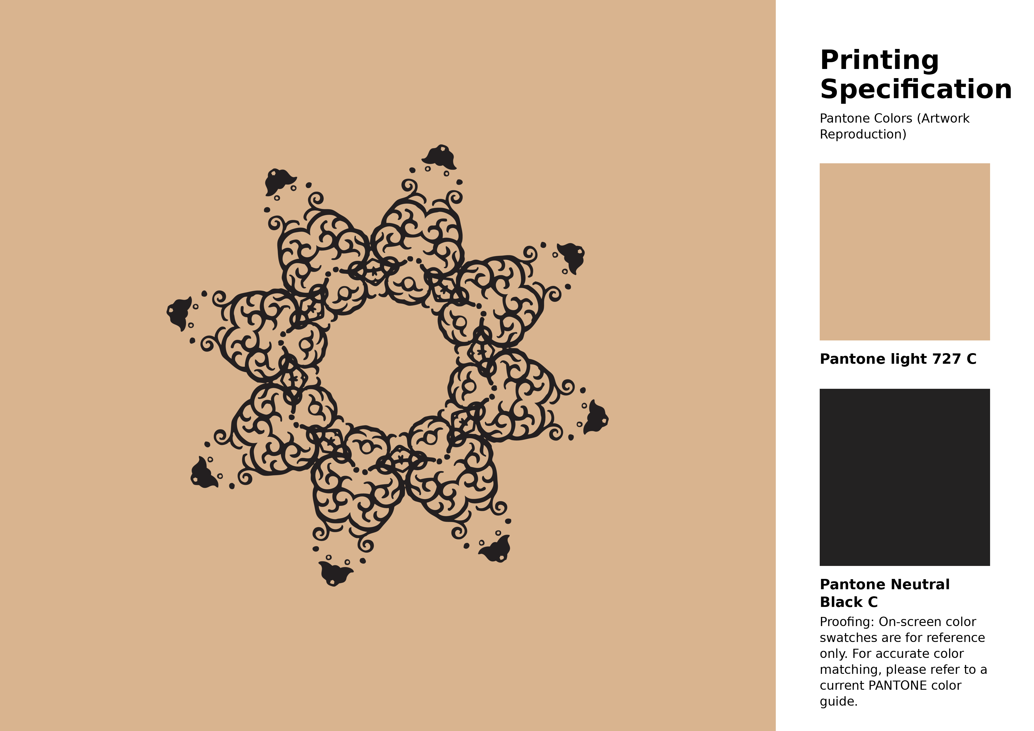 High-quality artwork and graphic illustration using Pantone 727 C Color | Hex color Code #d9b48f. A fantastic creative resource for designers and artists. #artwork #illustration #graphicart #d9b48f