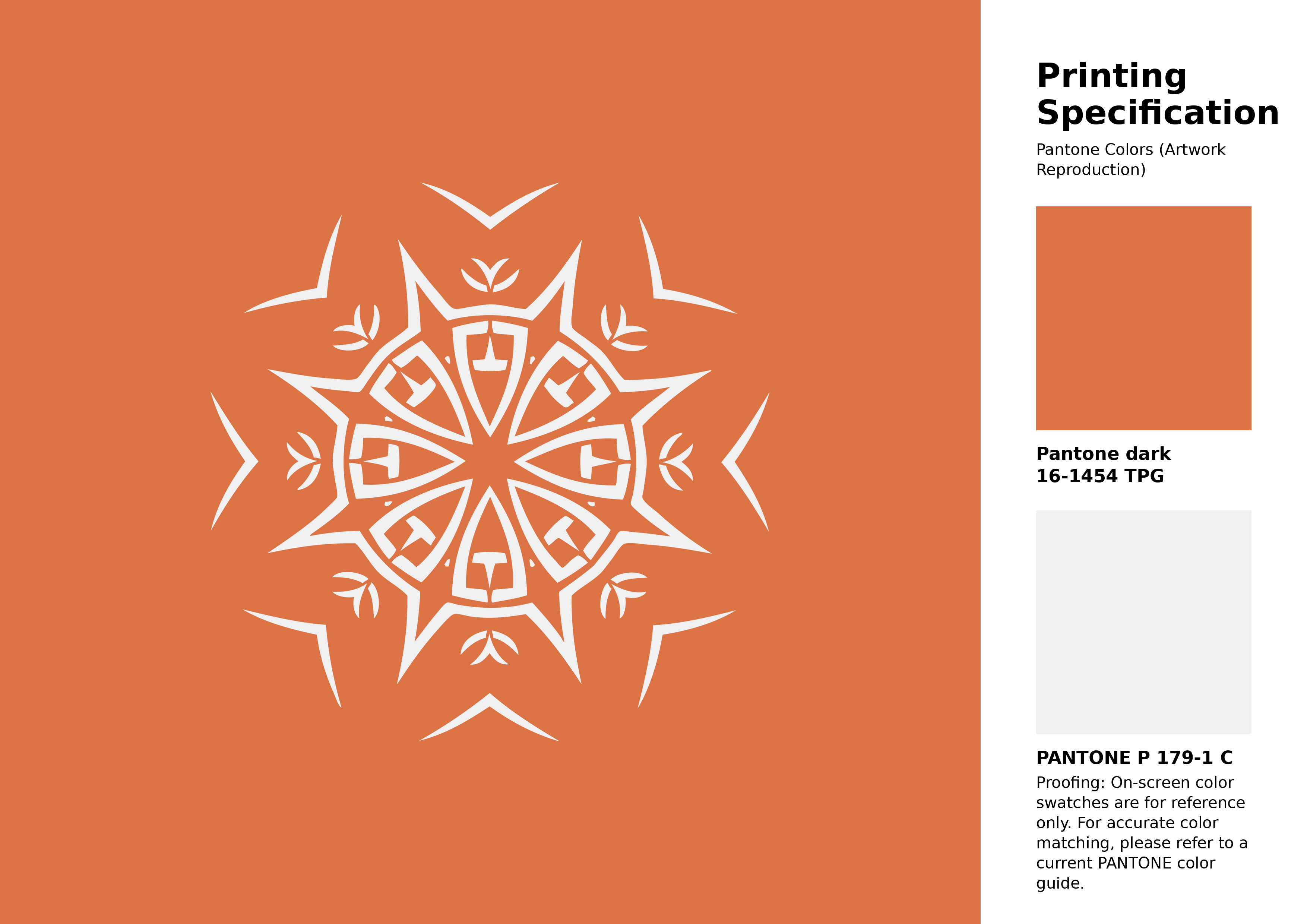 High-quality artwork and graphic illustration using Pantone 16-1454 Tpg Jaffa Orange Color | Hex color Code #db7344. A fantastic creative resource for designers and artists. #artwork #illustration #graphicart #db7344