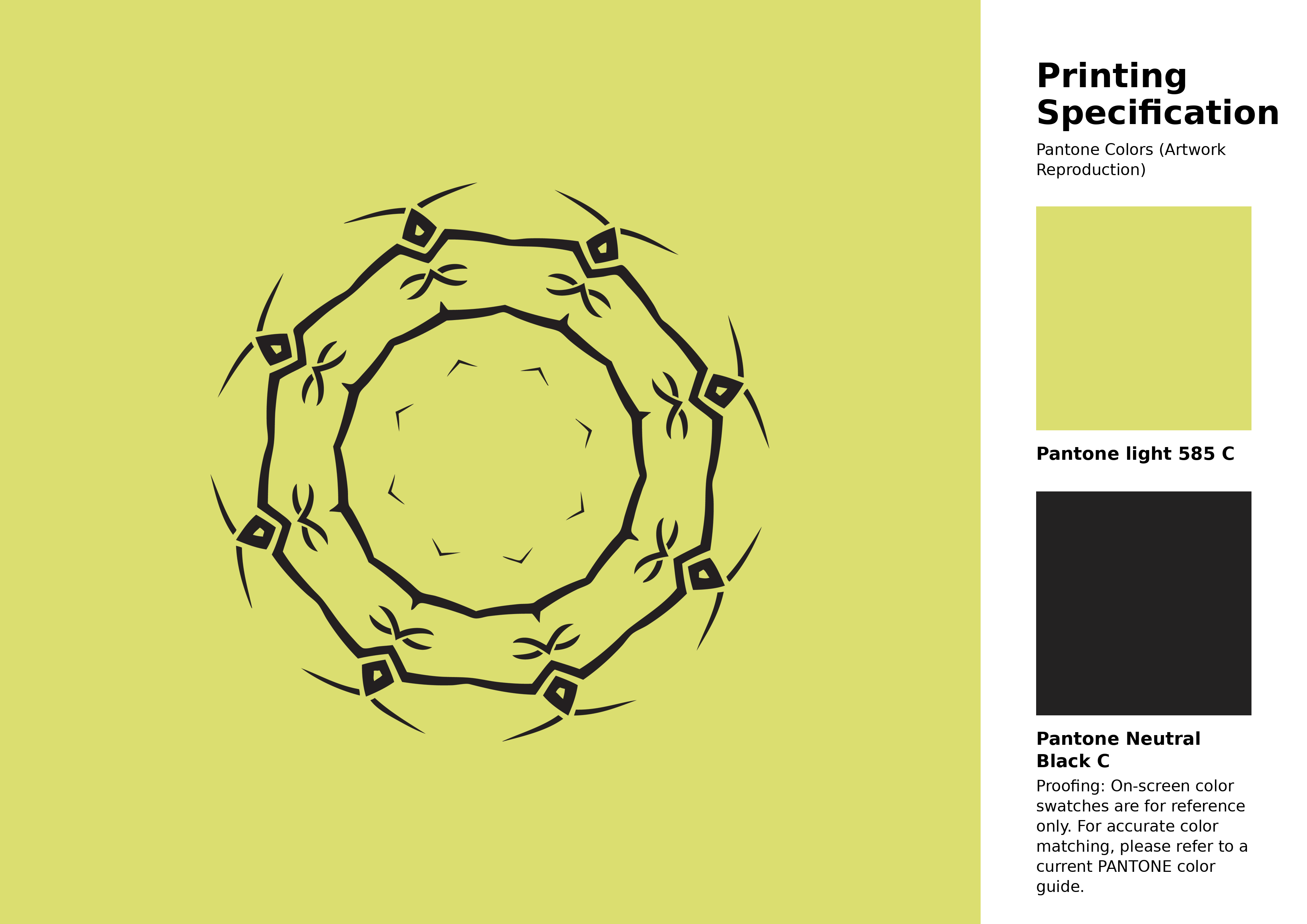 High-quality artwork and graphic illustration using Pantone 585 C Color | Hex color Code #dbde70. A fantastic creative resource for designers and artists. #artwork #illustration #graphicart #dbde70