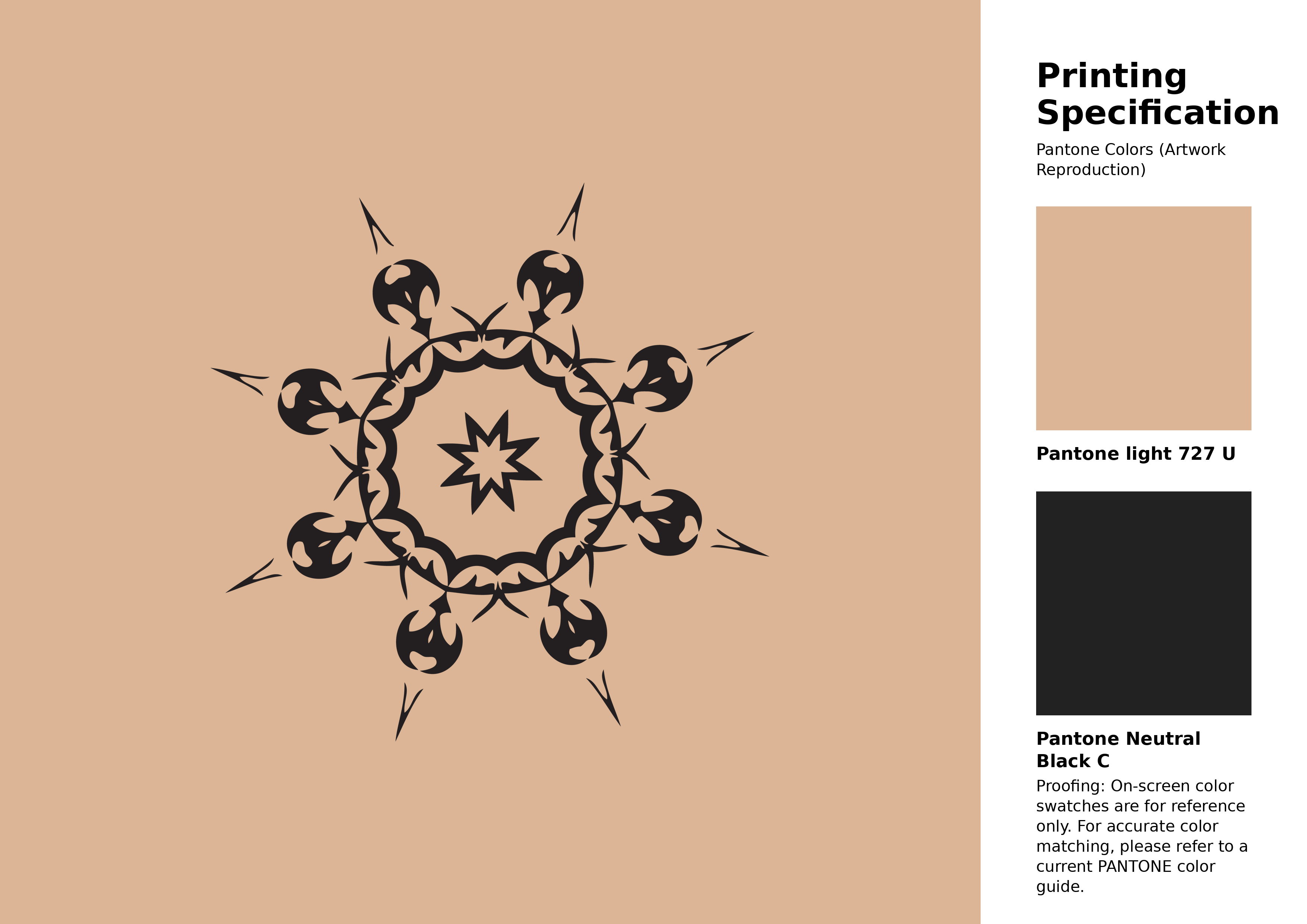 High-quality artwork and graphic illustration using Pantone 727 U Color | Hex color Code #dcb596. A fantastic creative resource for designers and artists. #artwork #illustration #graphicart #dcb596