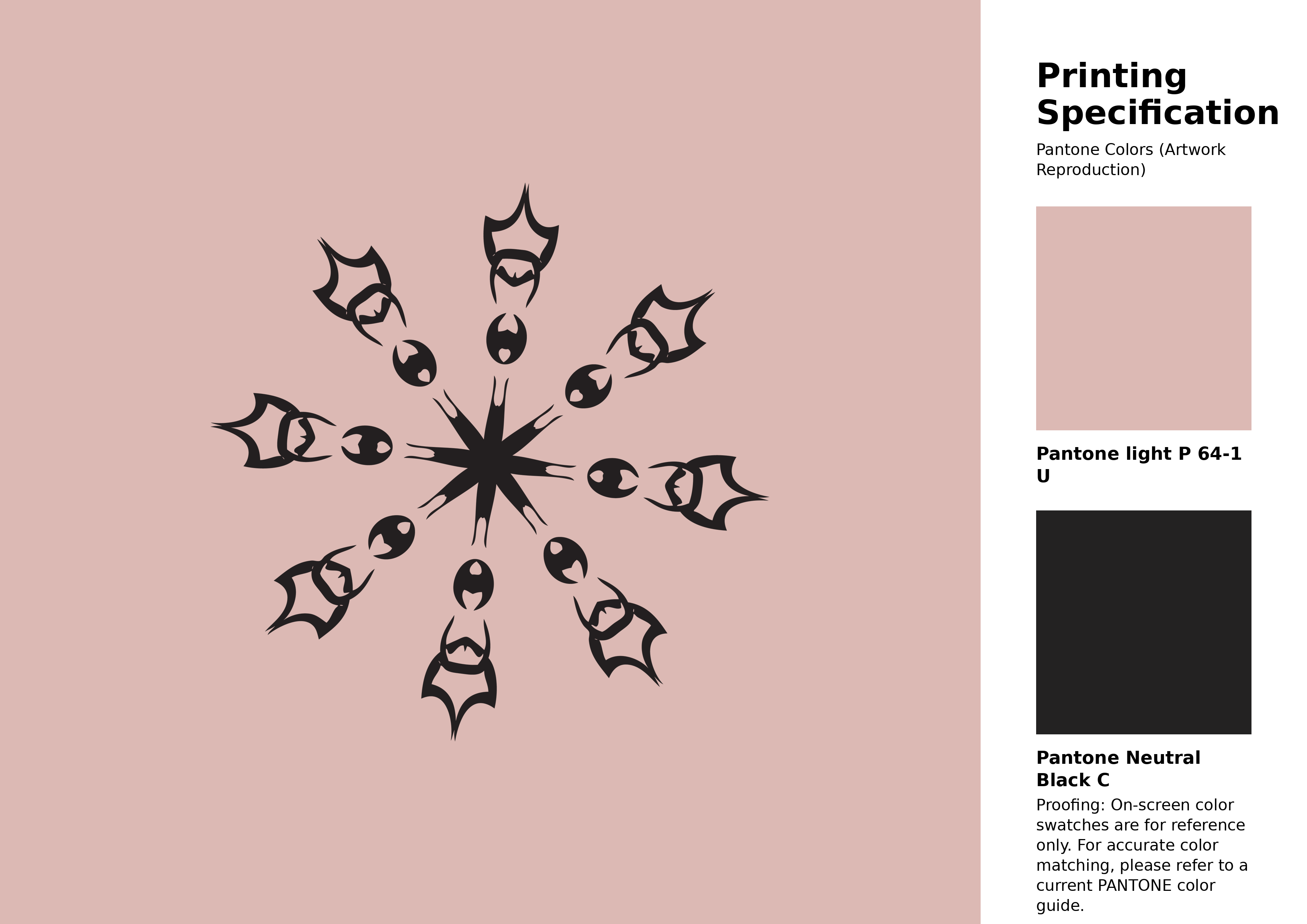 High-quality artwork and graphic illustration using Pantone P 64-1 U Color | Hex color Code #dcb9b4. A fantastic creative resource for designers and artists. #artwork #illustration #graphicart #dcb9b4
