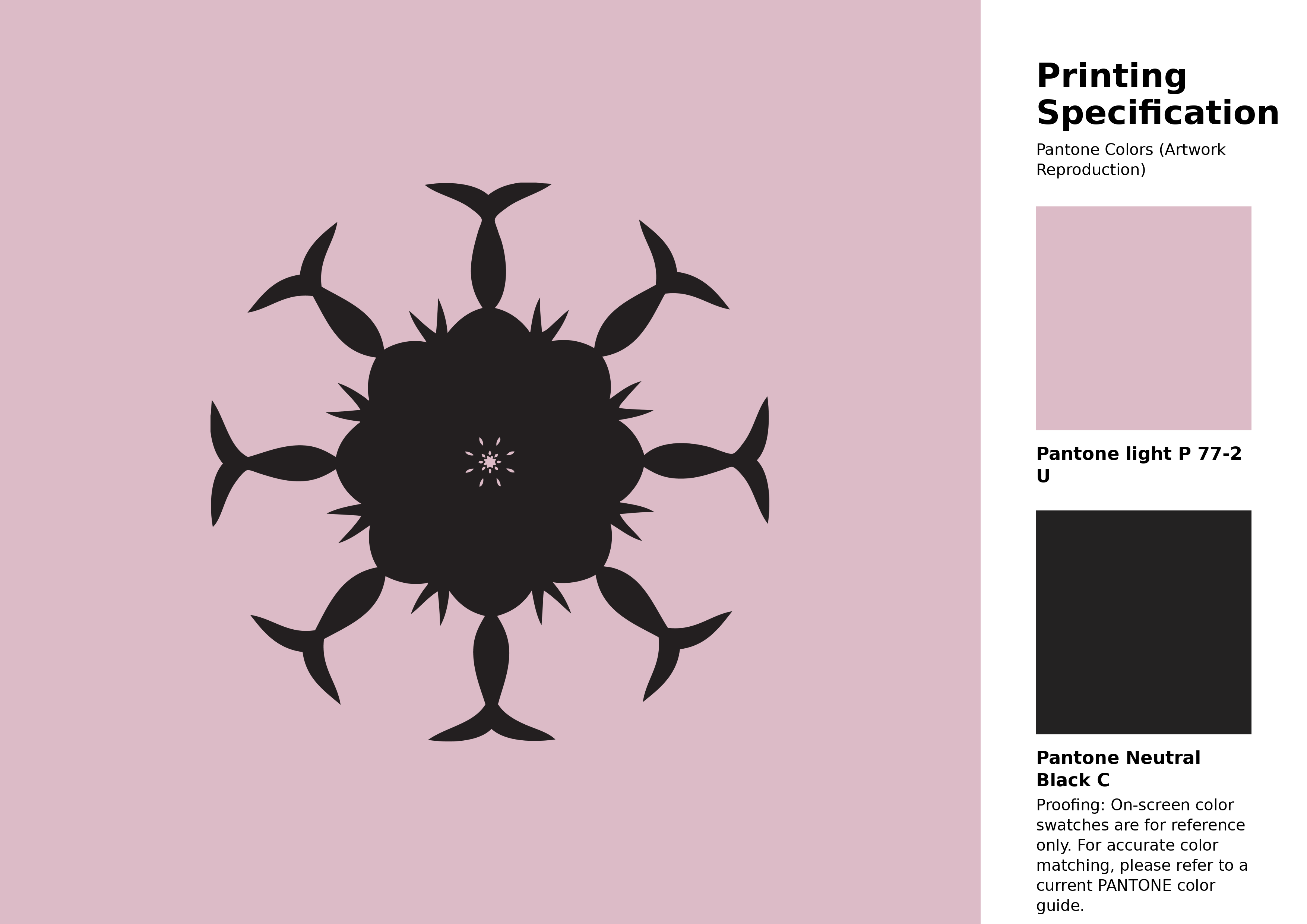 High-quality artwork and graphic illustration using Pantone P 77-2 U Color | Hex color Code #dcbbc7. A fantastic creative resource for designers and artists. #artwork #illustration #graphicart #dcbbc7