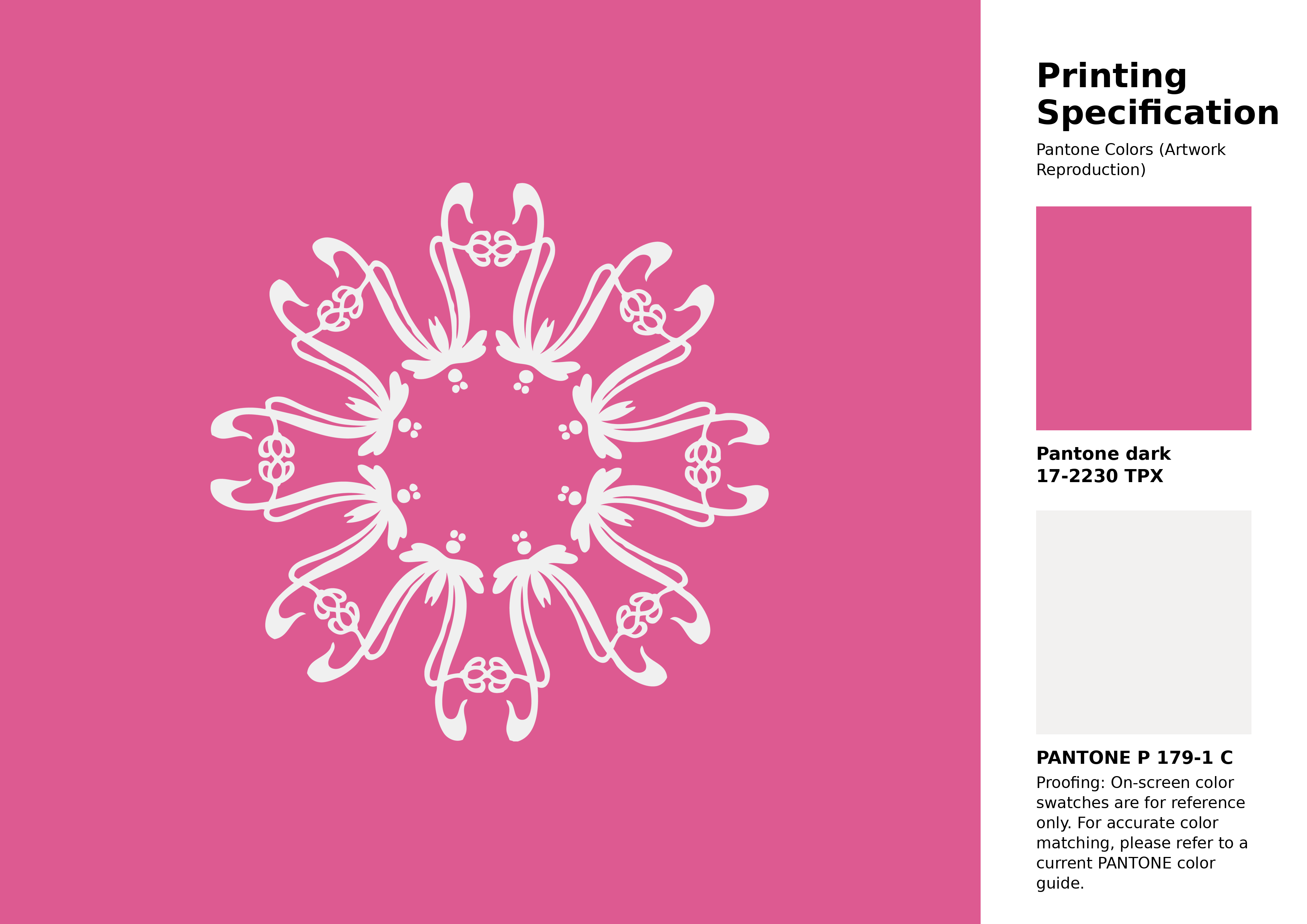 High-quality artwork and graphic illustration using Pantone 17-2230 Tpx Carmine Rose Color | Hex color Code #dd5a91. A fantastic creative resource for designers and artists. #artwork #illustration #graphicart #dd5a91
