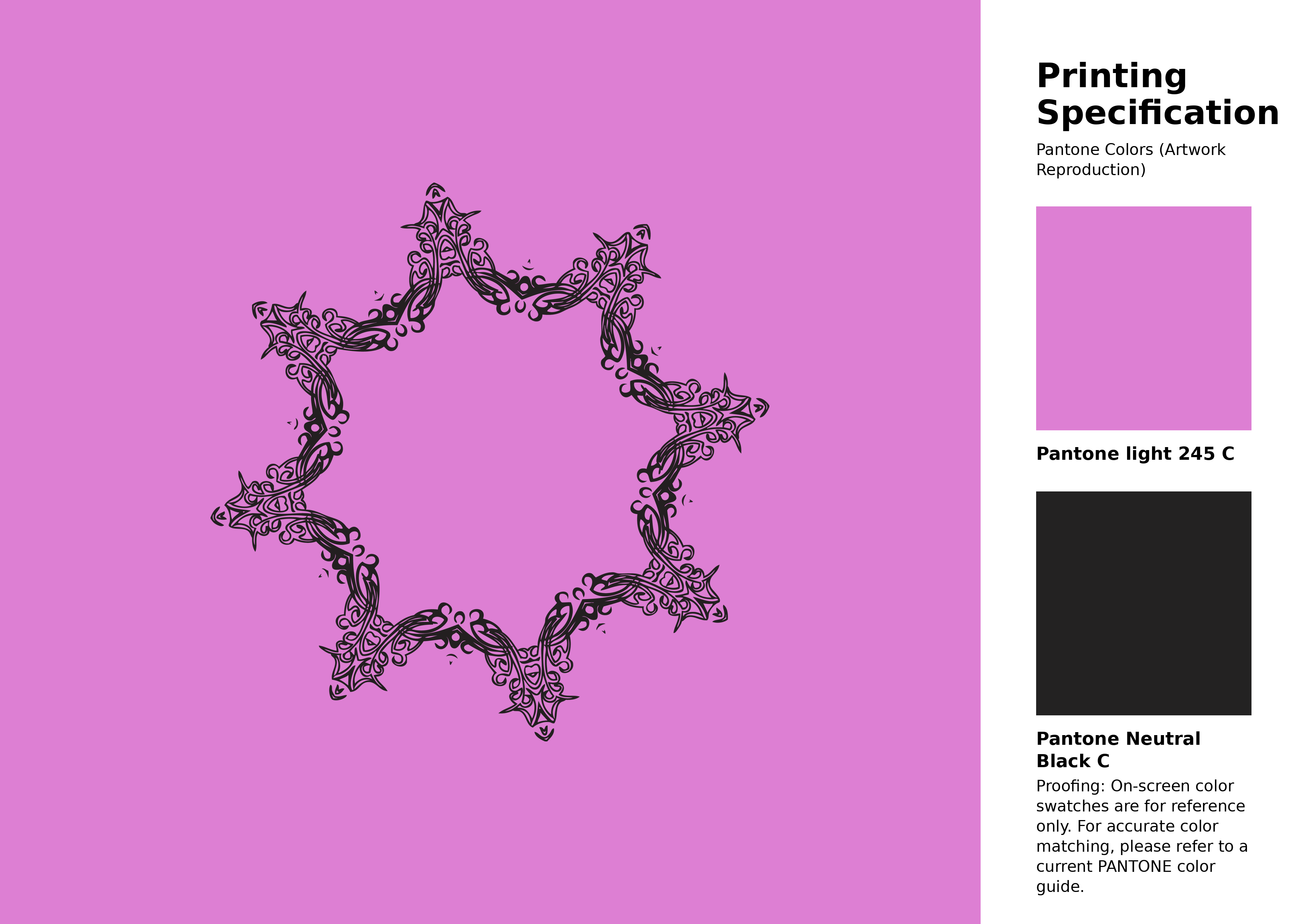 High-quality artwork and graphic illustration using Pantone 245 C Color | Hex color Code #dd7fd3. A fantastic creative resource for designers and artists. #artwork #illustration #graphicart #dd7fd3