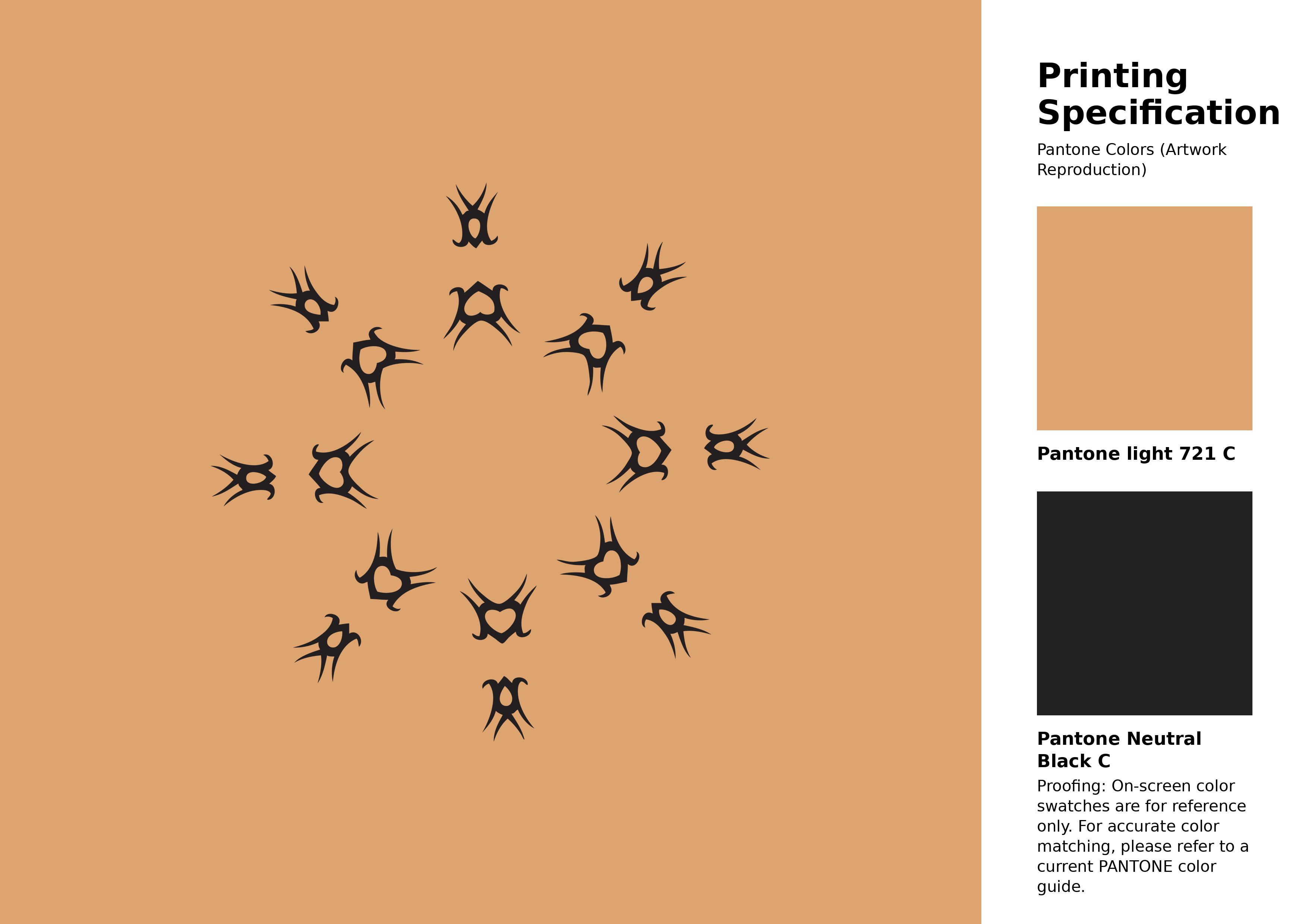 High-quality artwork and graphic illustration using Pantone 721 C Color | Hex color Code #dda46f. A fantastic creative resource for designers and artists. #artwork #illustration #graphicart #dda46f