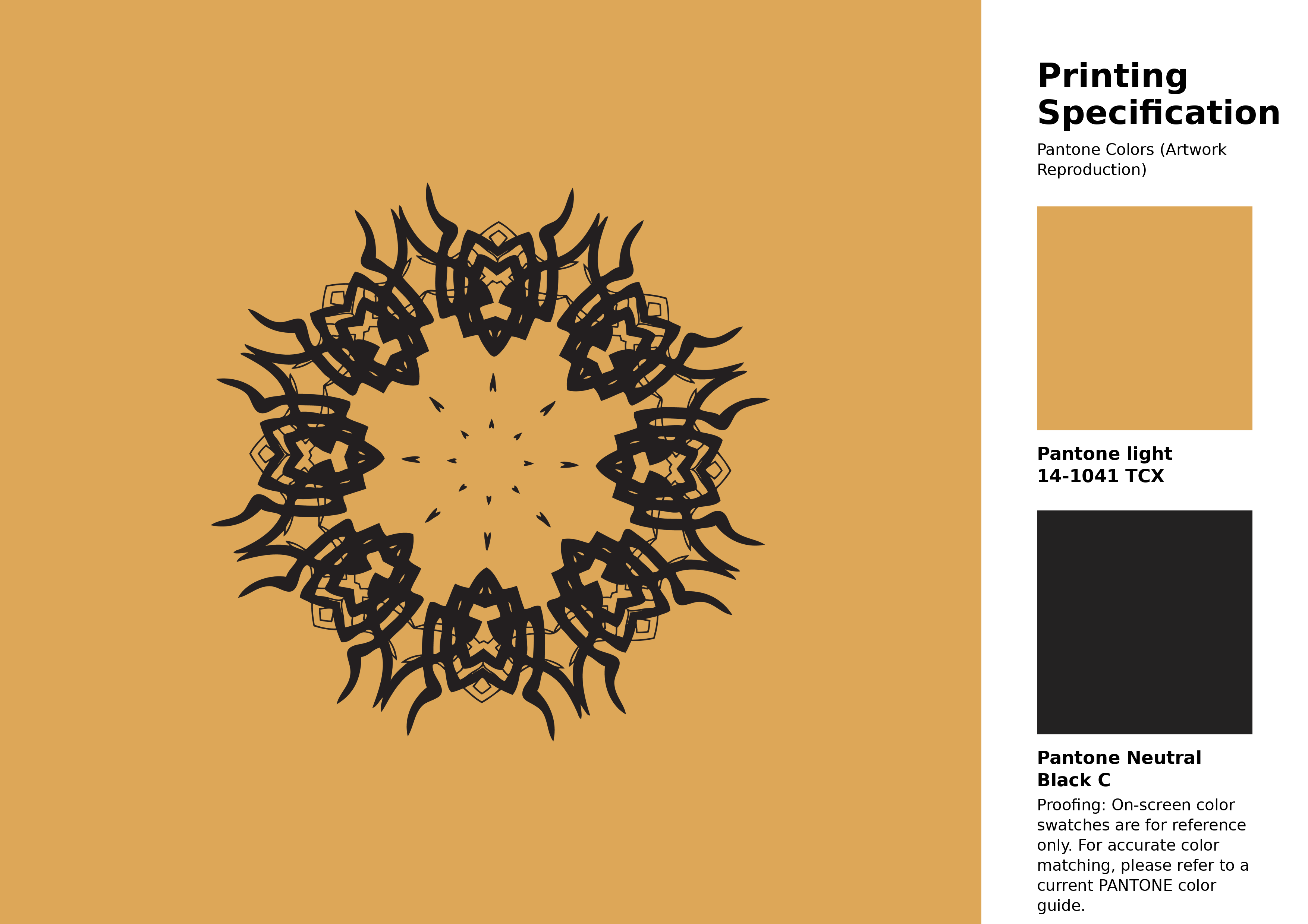 High-quality artwork and graphic illustration using Pantone 14-1041 Tcx Golden Apricot Color | Hex color Code #dda758. A fantastic creative resource for designers and artists. #artwork #illustration #graphicart #dda758
