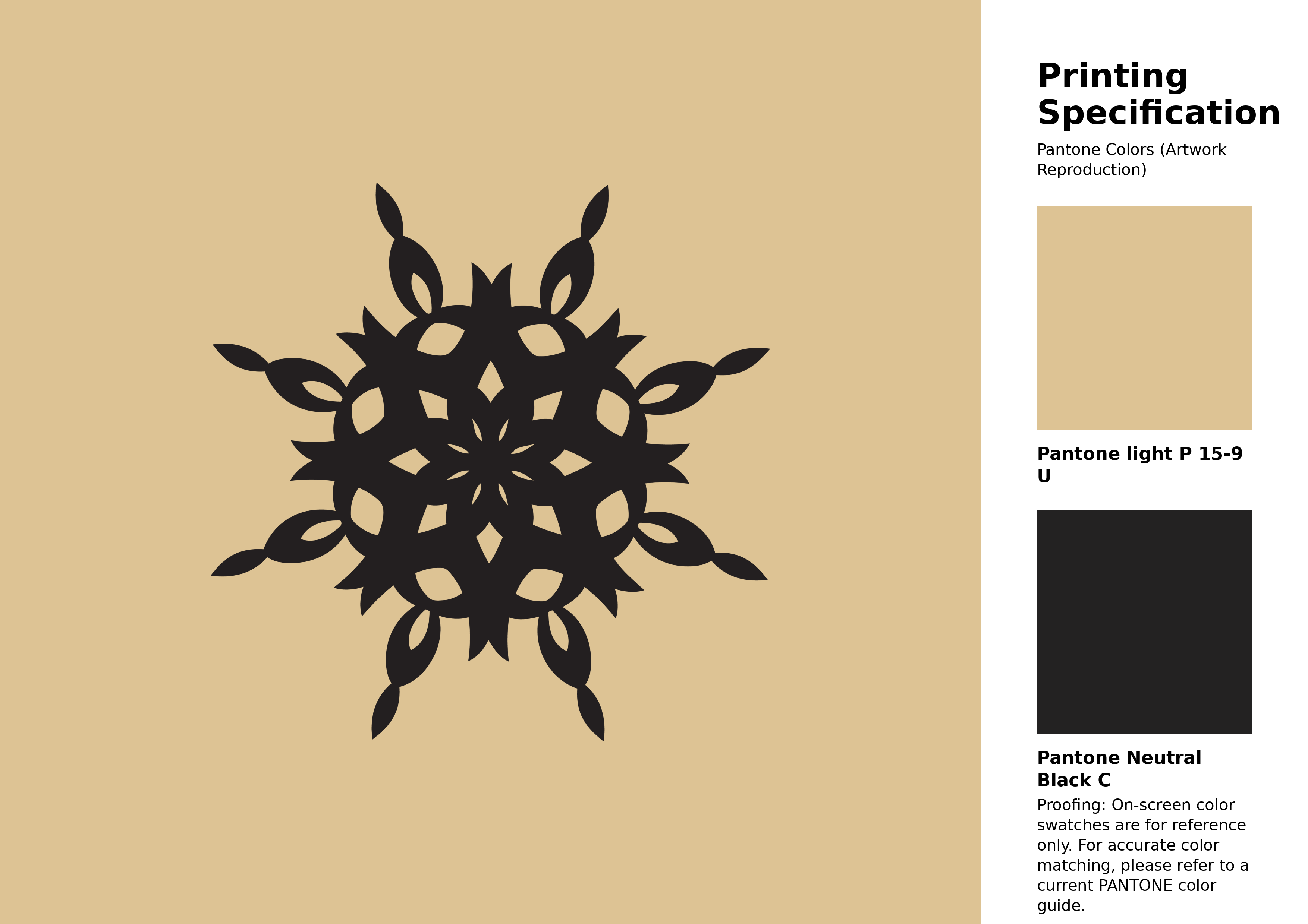 High-quality artwork and graphic illustration using Pantone P 15-9 U Color | Hex color Code #ddc394. A fantastic creative resource for designers and artists. #artwork #illustration #graphicart #ddc394