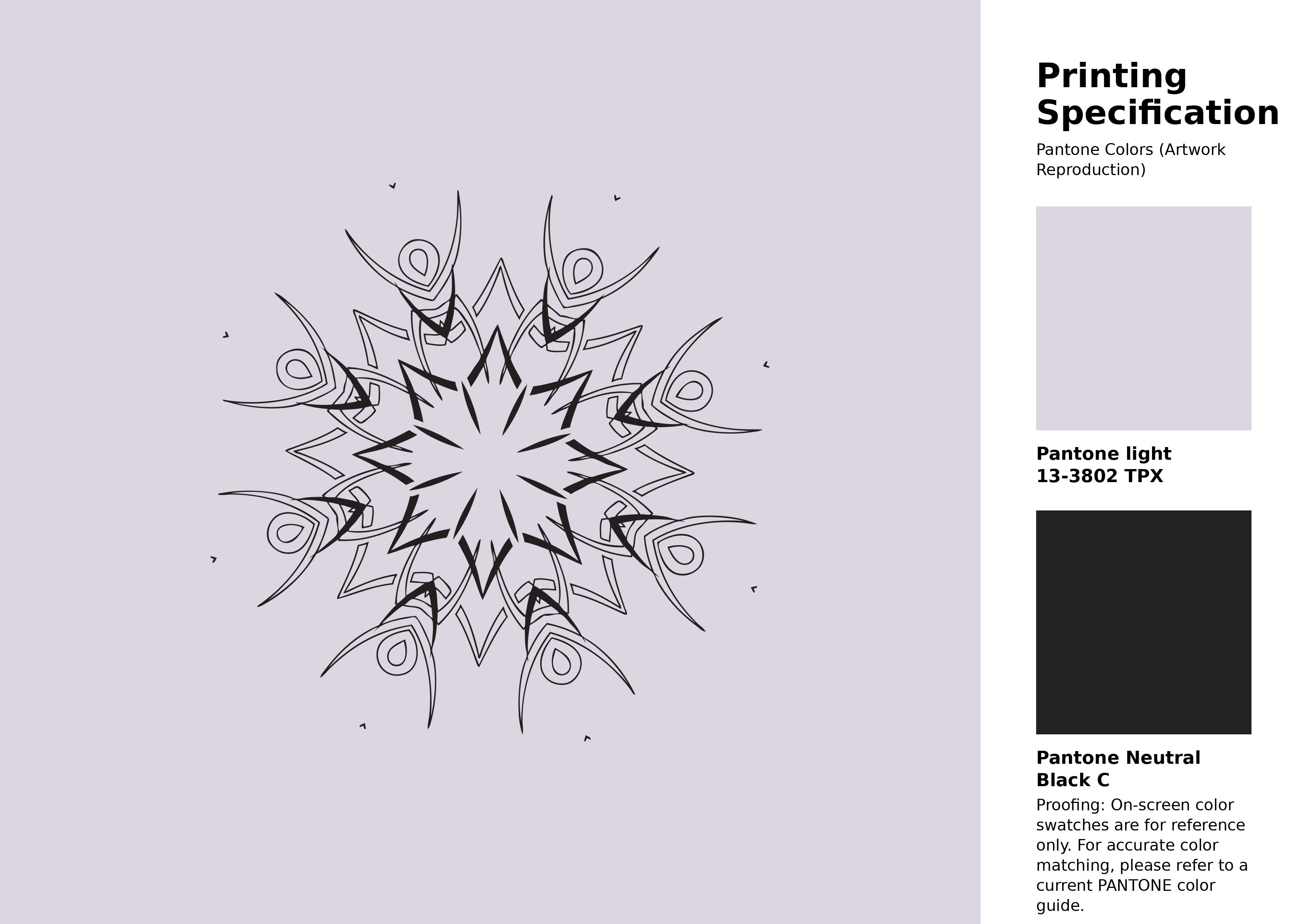 High-quality artwork and graphic illustration using Pantone 13-3802 Tpx Orchid Tint Color | Hex color Code #ddd5df. A fantastic creative resource for designers and artists. #artwork #illustration #graphicart #ddd5df