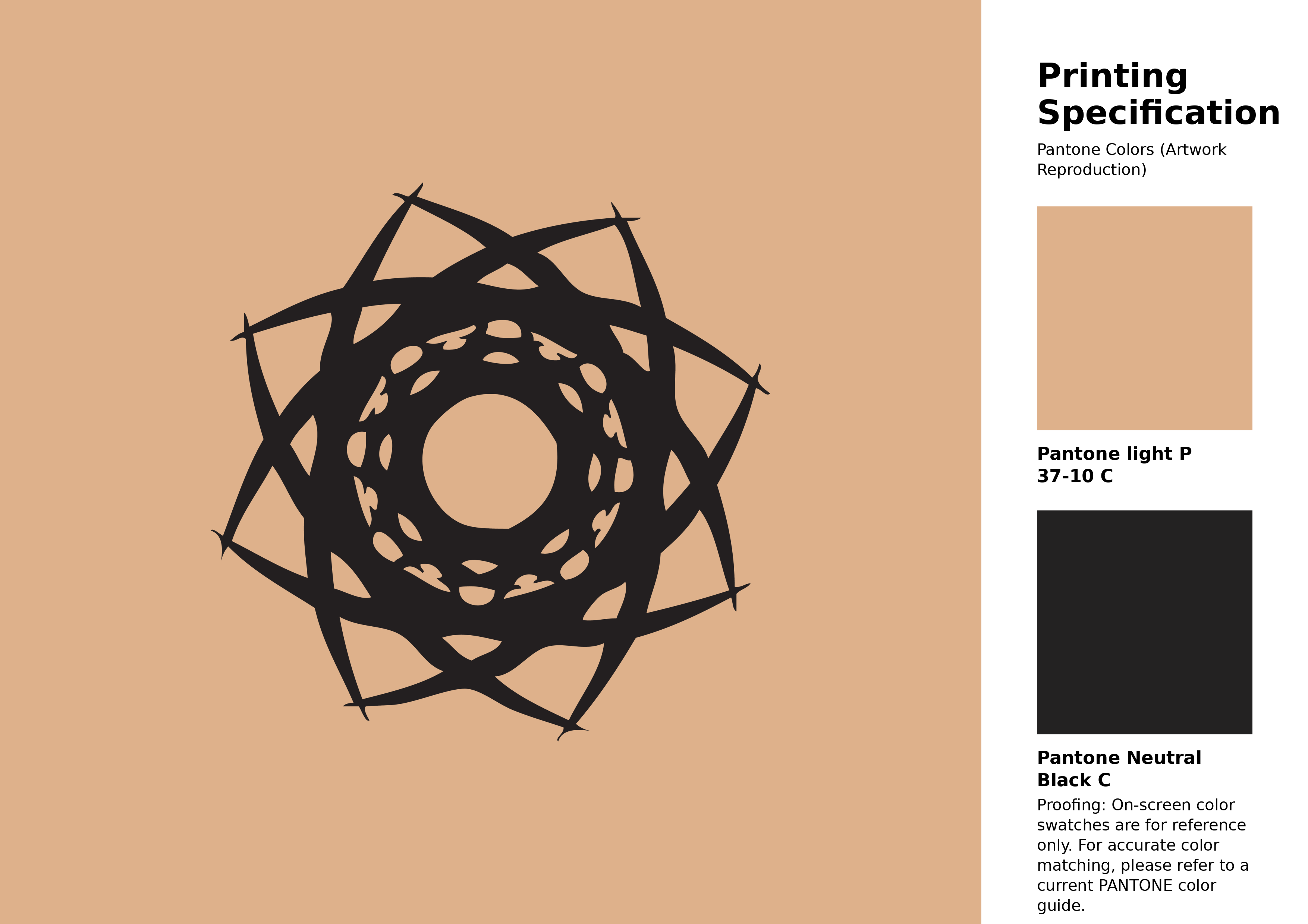 High-quality artwork and graphic illustration using Pantone P 37-10 C Color | Hex color Code #deb18b. A fantastic creative resource for designers and artists. #artwork #illustration #graphicart #deb18b