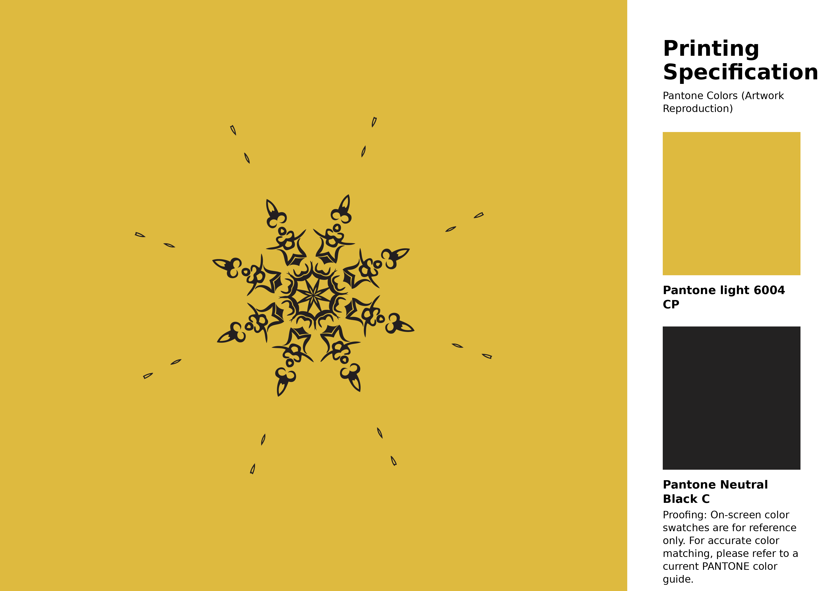 High-quality artwork and graphic illustration using Pantone 6004 CP Color | Hex color Code #deba3f. A fantastic creative resource for designers and artists. #artwork #illustration #graphicart #deba3f