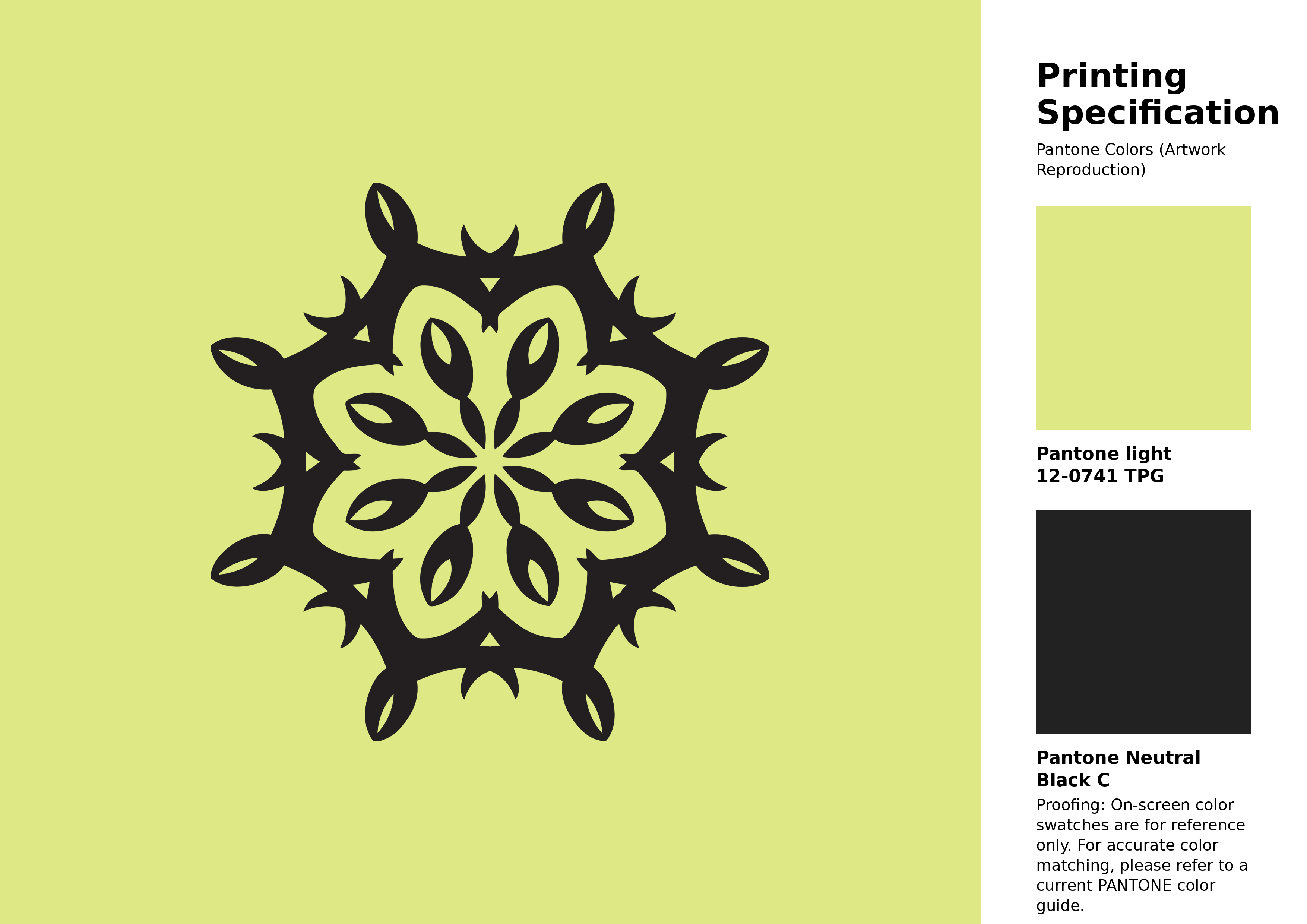 High-quality artwork and graphic illustration using Pantone 12-0741 Tpg Sunny Lime Color | Hex color Code #dee884. A fantastic creative resource for designers and artists. #artwork #illustration #graphicart #dee884