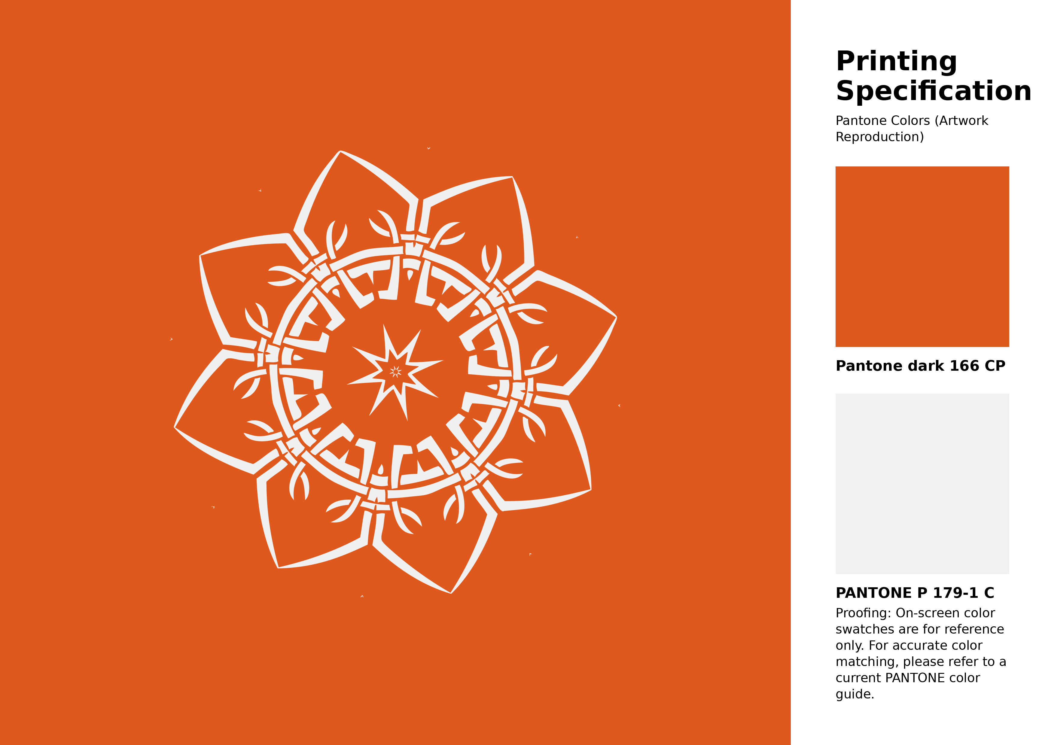 High-quality artwork and graphic illustration using Pantone 166 CP Color | Hex color Code #df591d. A fantastic creative resource for designers and artists. #artwork #illustration #graphicart #df591d
