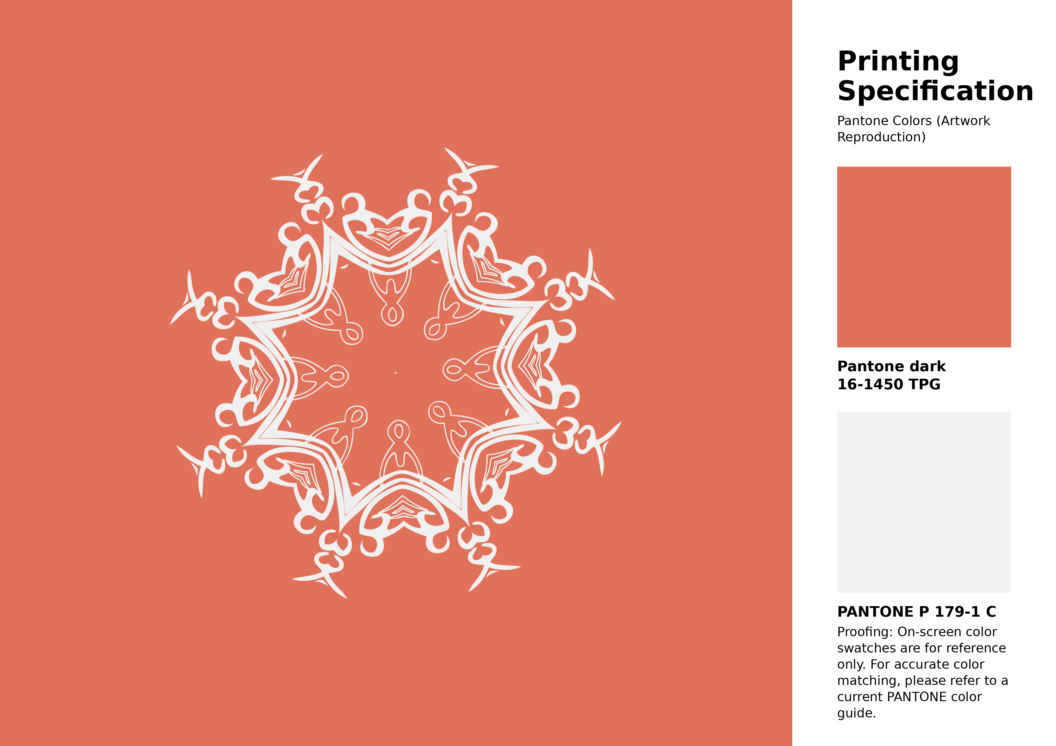 High-quality artwork and graphic illustration using Pantone 16-1450 Tpg Flamingo Color | Hex color Code #df7258. A fantastic creative resource for designers and artists. #artwork #illustration #graphicart #df7258
