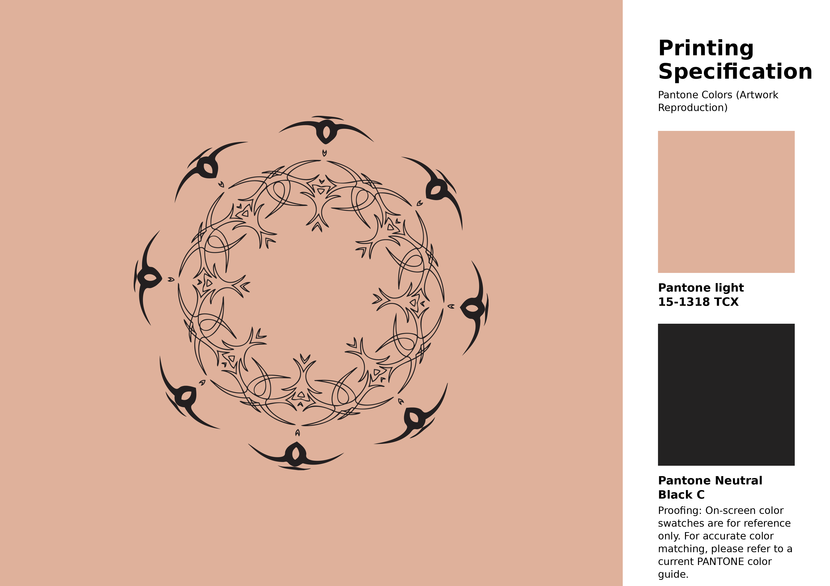 High-quality artwork and graphic illustration using Pantone 15-1318 Tcx Pink Sand Color | Hex color Code #dfb19b. A fantastic creative resource for designers and artists. #artwork #illustration #graphicart #dfb19b
