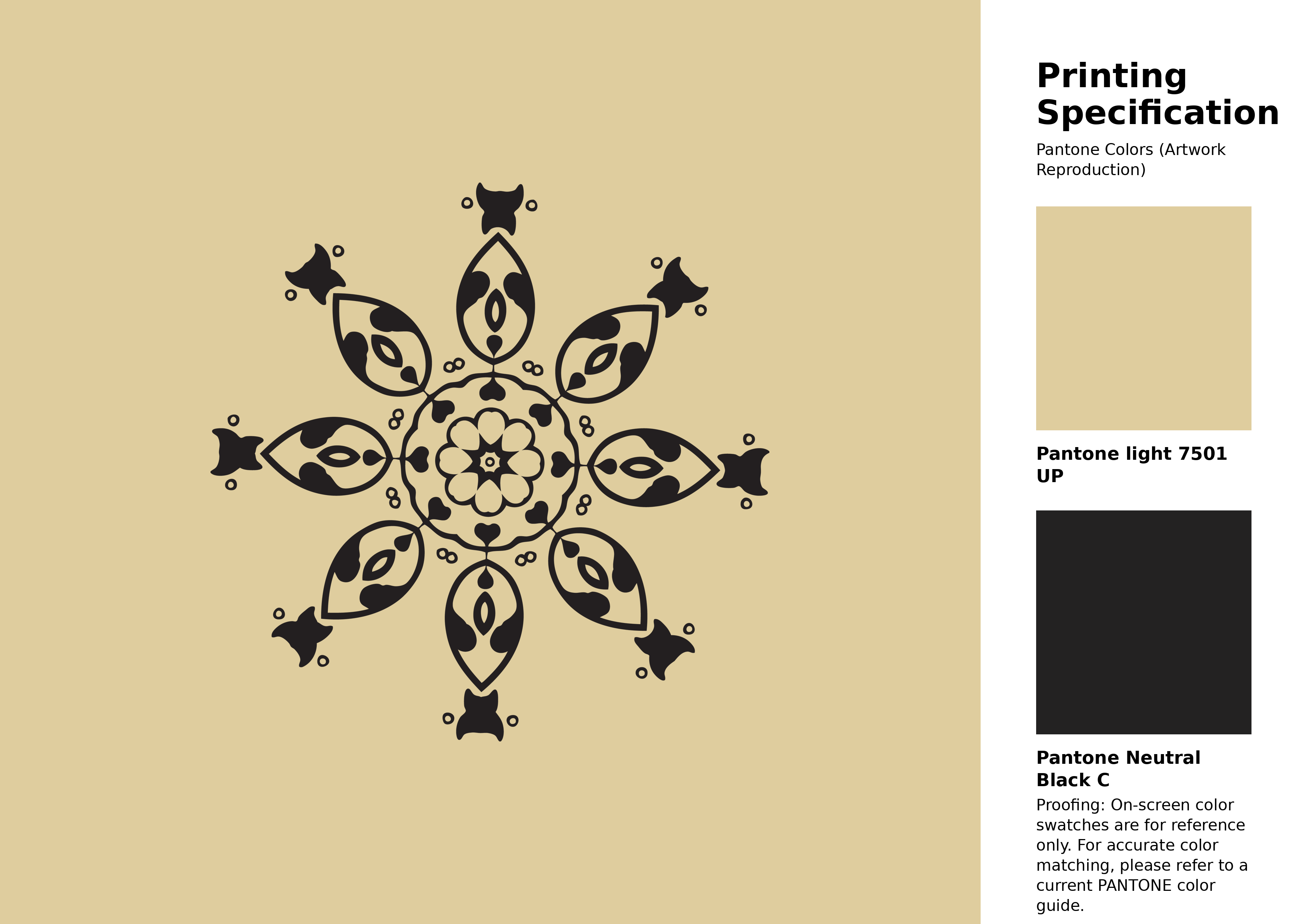 High-quality artwork and graphic illustration using Pantone 7501 UP Color | Hex color Code #dfcd9e. A fantastic creative resource for designers and artists. #artwork #illustration #graphicart #dfcd9e