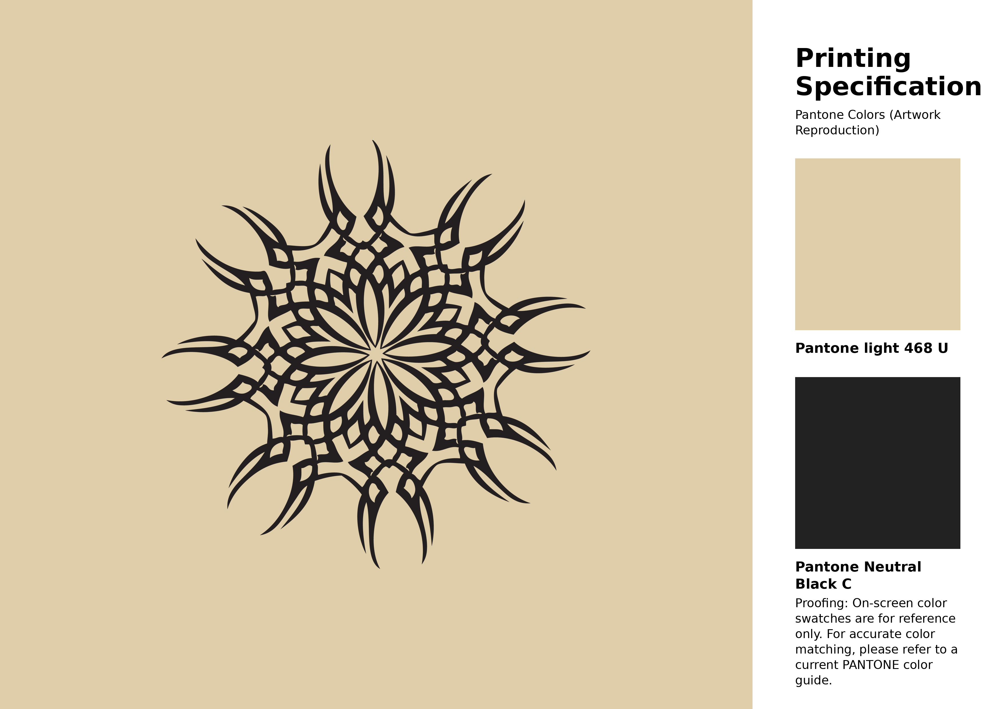 High-quality artwork and graphic illustration using Pantone 468 U Color | Hex color Code #e0ceaa. A fantastic creative resource for designers and artists. #artwork #illustration #graphicart #e0ceaa