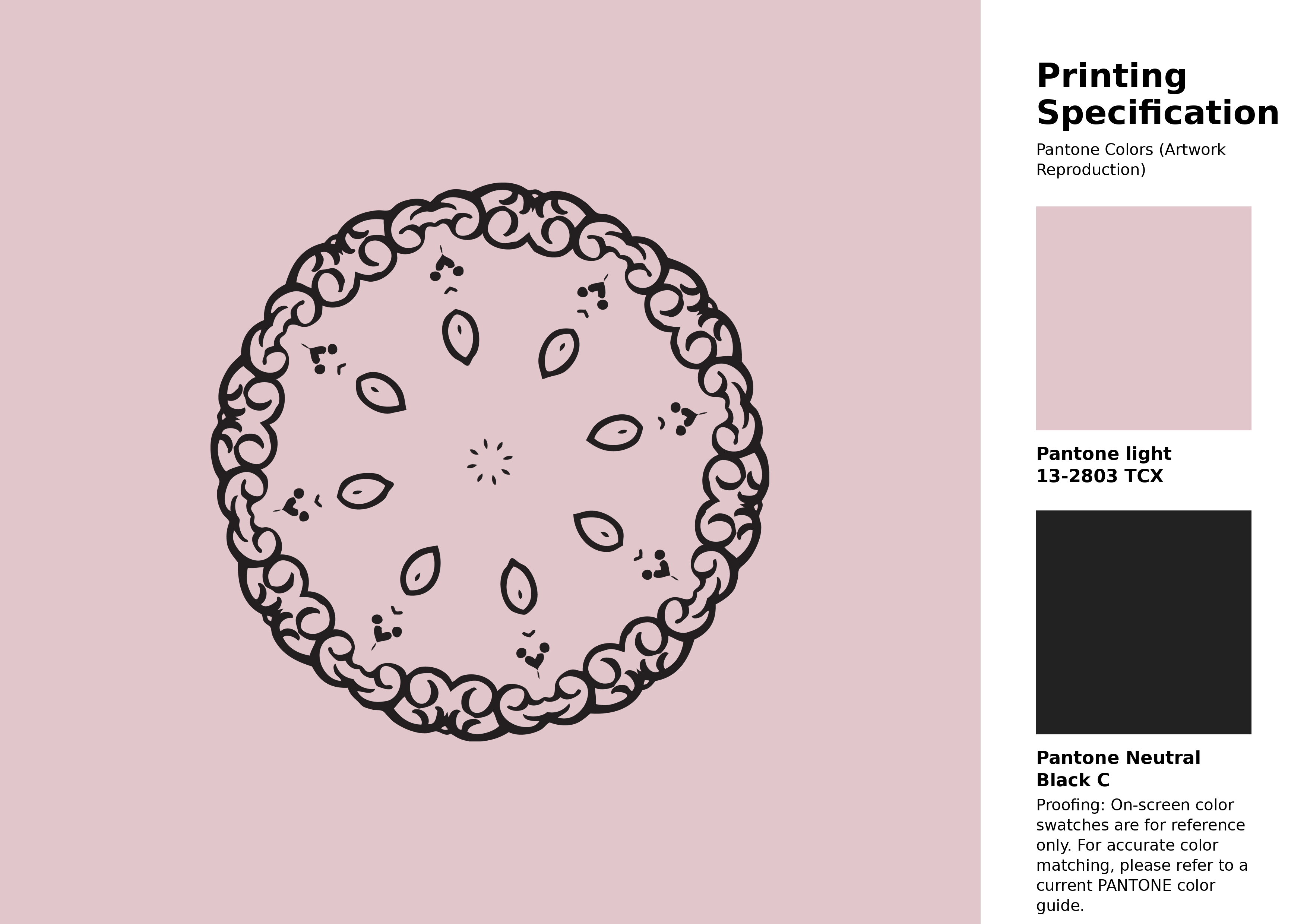 High-quality artwork and graphic illustration using Pantone 13-2803 Tcx Pale Lilac Color | Hex color Code #e1c6cc. A fantastic creative resource for designers and artists. #artwork #illustration #graphicart #e1c6cc