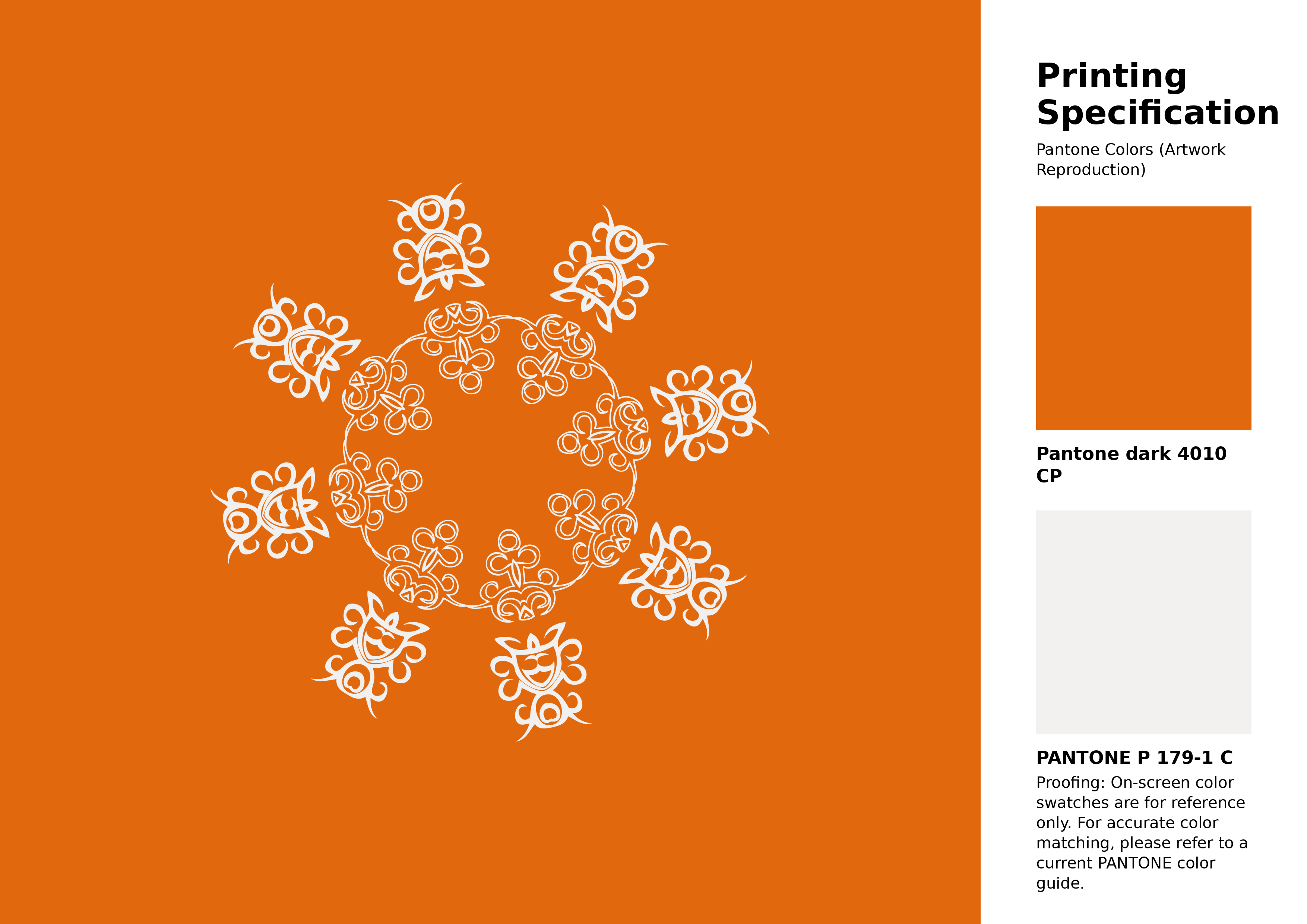 High-quality artwork and graphic illustration using Pantone 4010 CP Color | Hex color Code #e2680e. A fantastic creative resource for designers and artists. #artwork #illustration #graphicart #e2680e