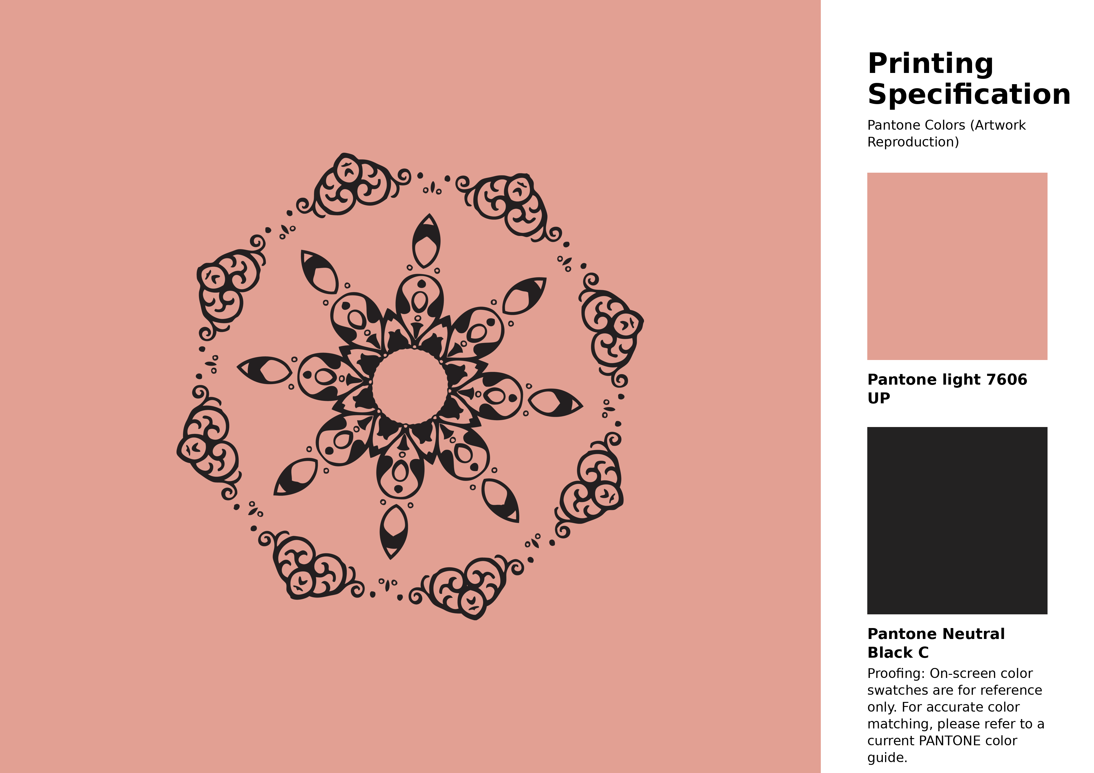 High-quality artwork and graphic illustration using Pantone 7606 UP Color | Hex color Code #e2a093. A fantastic creative resource for designers and artists. #artwork #illustration #graphicart #e2a093