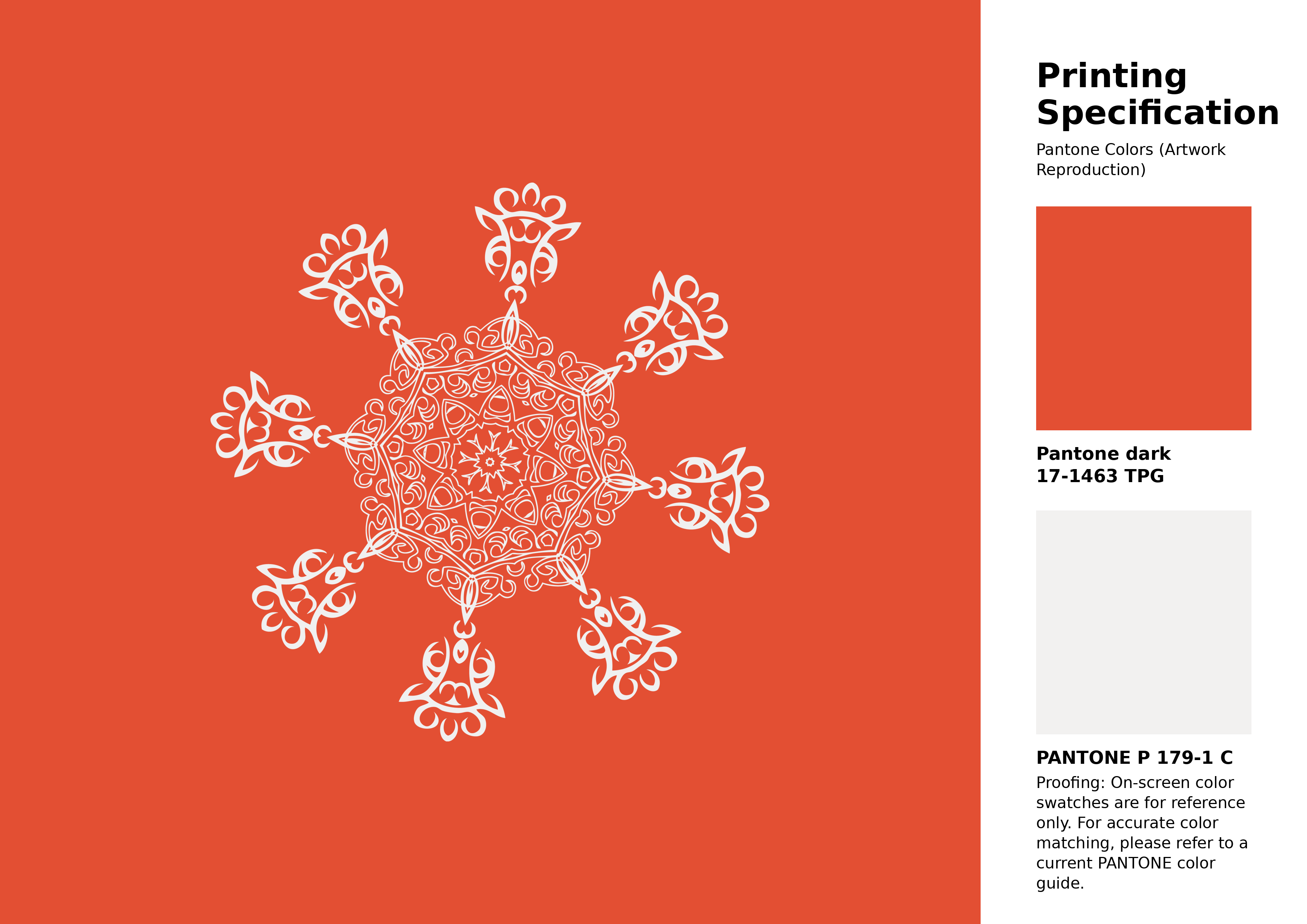 High-quality artwork and graphic illustration using Pantone 17-1463 Tpg Tangerine Tango Color | Hex color Code #e34f33. A fantastic creative resource for designers and artists. #artwork #illustration #graphicart #e34f33