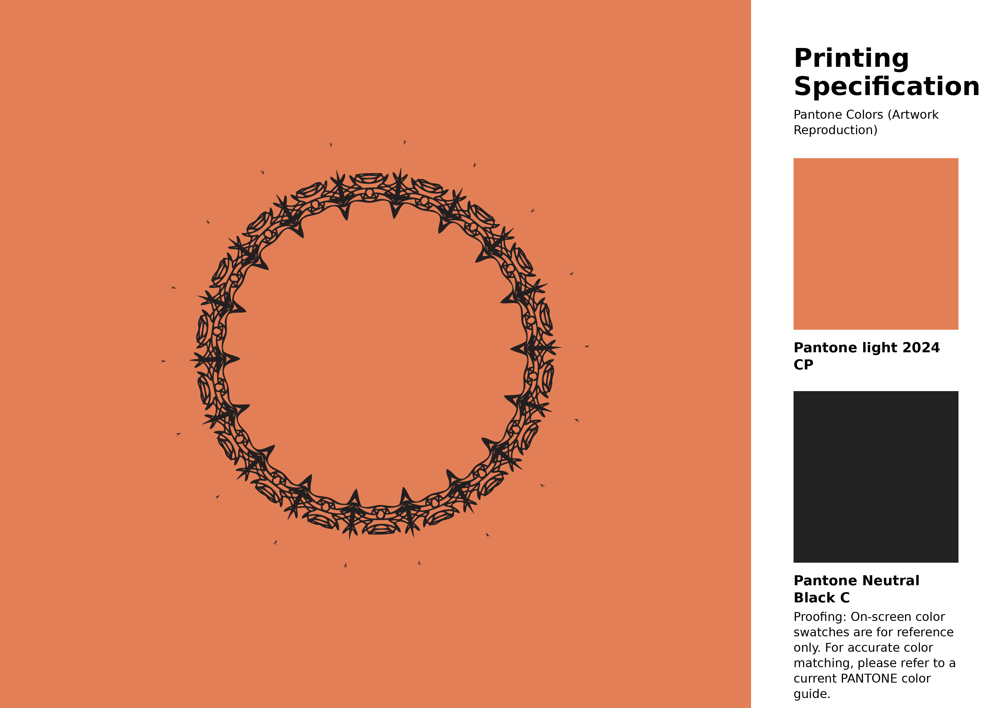 High-quality artwork and graphic illustration using Pantone 2024 CP Color | Hex color Code #e37f57. A fantastic creative resource for designers and artists. #artwork #illustration #graphicart #e37f57