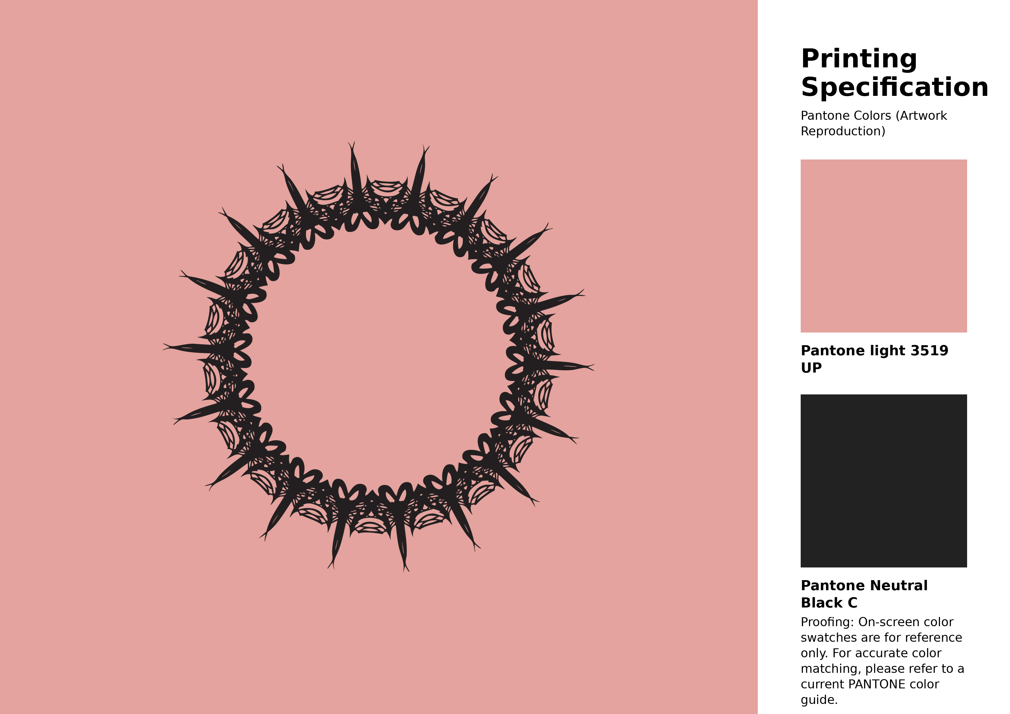 High-quality artwork and graphic illustration using Pantone 3519 UP Color | Hex color Code #e4a39e. A fantastic creative resource for designers and artists. #artwork #illustration #graphicart #e4a39e