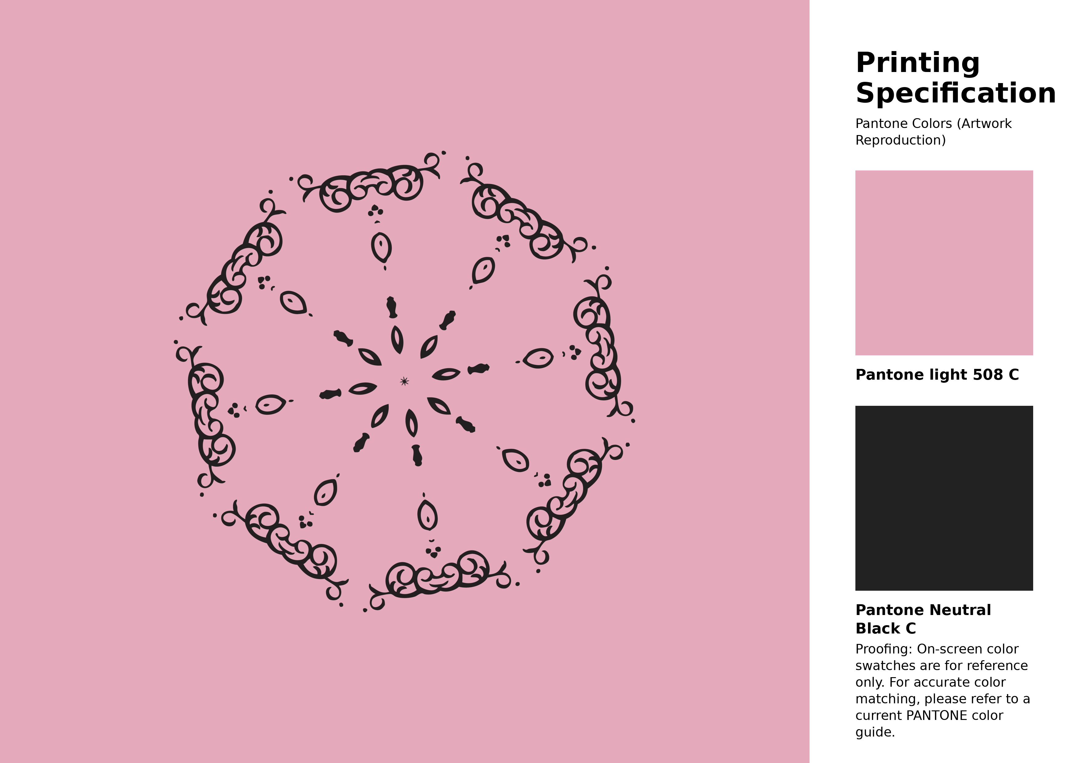 High-quality artwork and graphic illustration using Pantone 508 C Color | Hex color Code #e4a9bb. A fantastic creative resource for designers and artists. #artwork #illustration #graphicart #e4a9bb