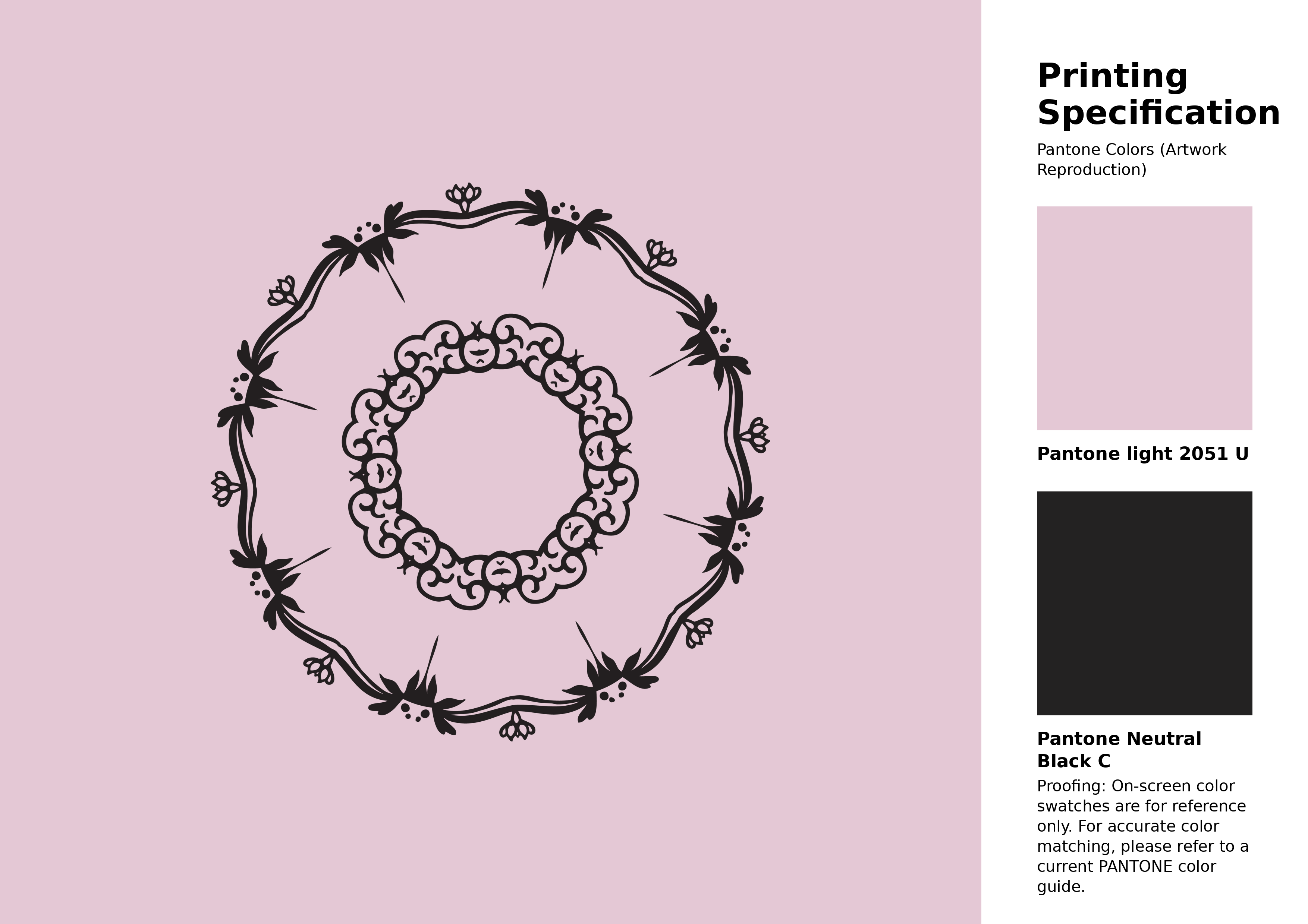 High-quality artwork and graphic illustration using Pantone 2051 U Color | Hex color Code #e4c8d5. A fantastic creative resource for designers and artists. #artwork #illustration #graphicart #e4c8d5