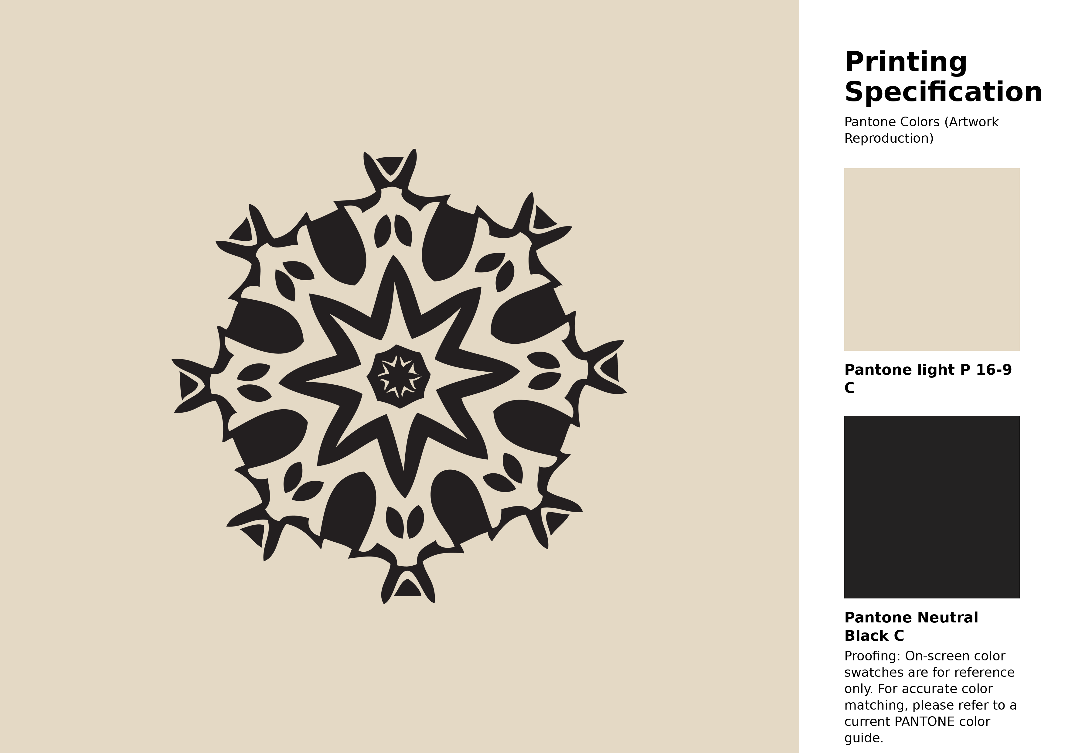 High-quality artwork and graphic illustration using Pantone P 16-9 C Color | Hex color Code #e4d9c5. A fantastic creative resource for designers and artists. #artwork #illustration #graphicart #e4d9c5
