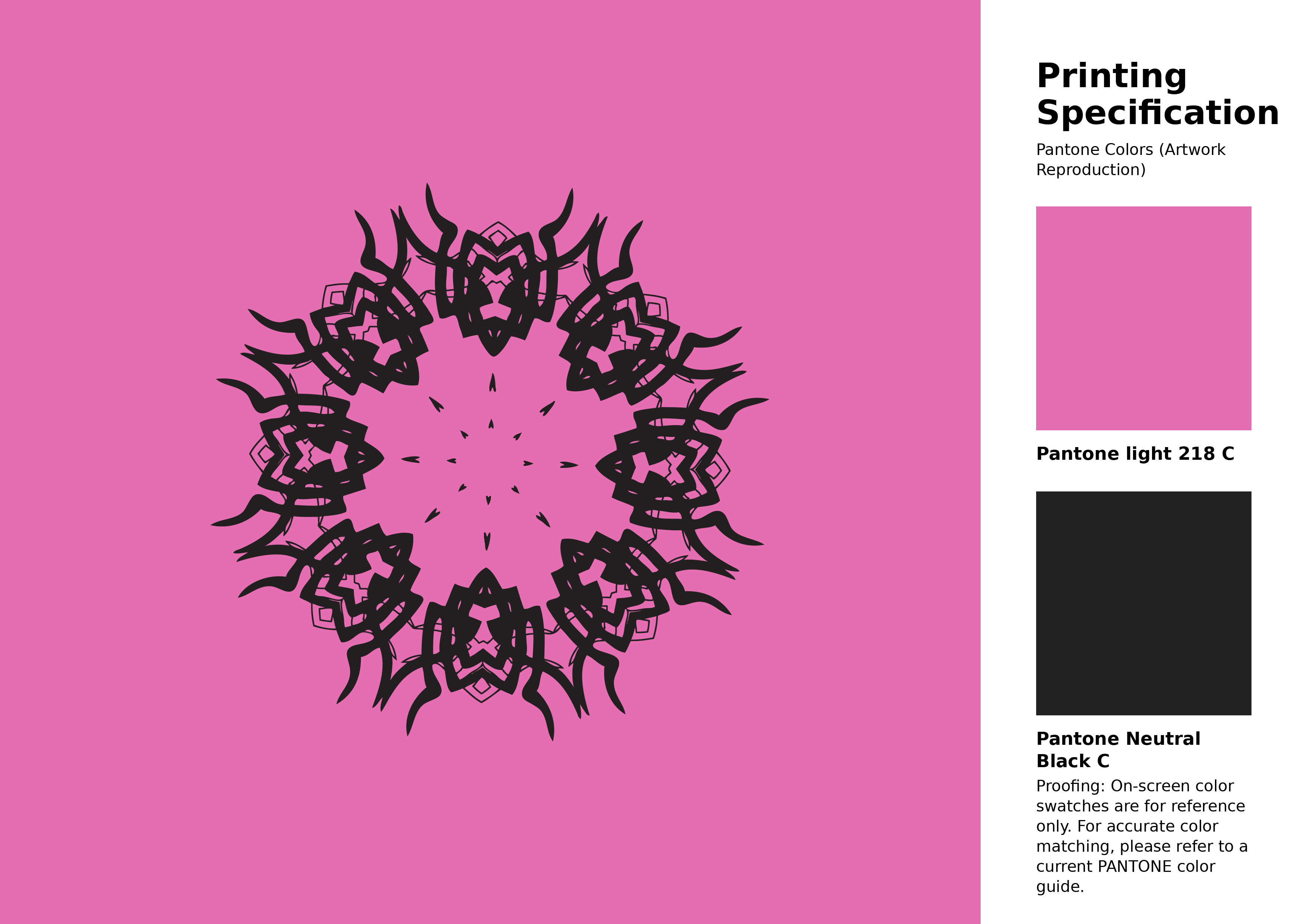 High-quality artwork and graphic illustration using Pantone 218 C Color | Hex color Code #e56db1. A fantastic creative resource for designers and artists. #artwork #illustration #graphicart #e56db1