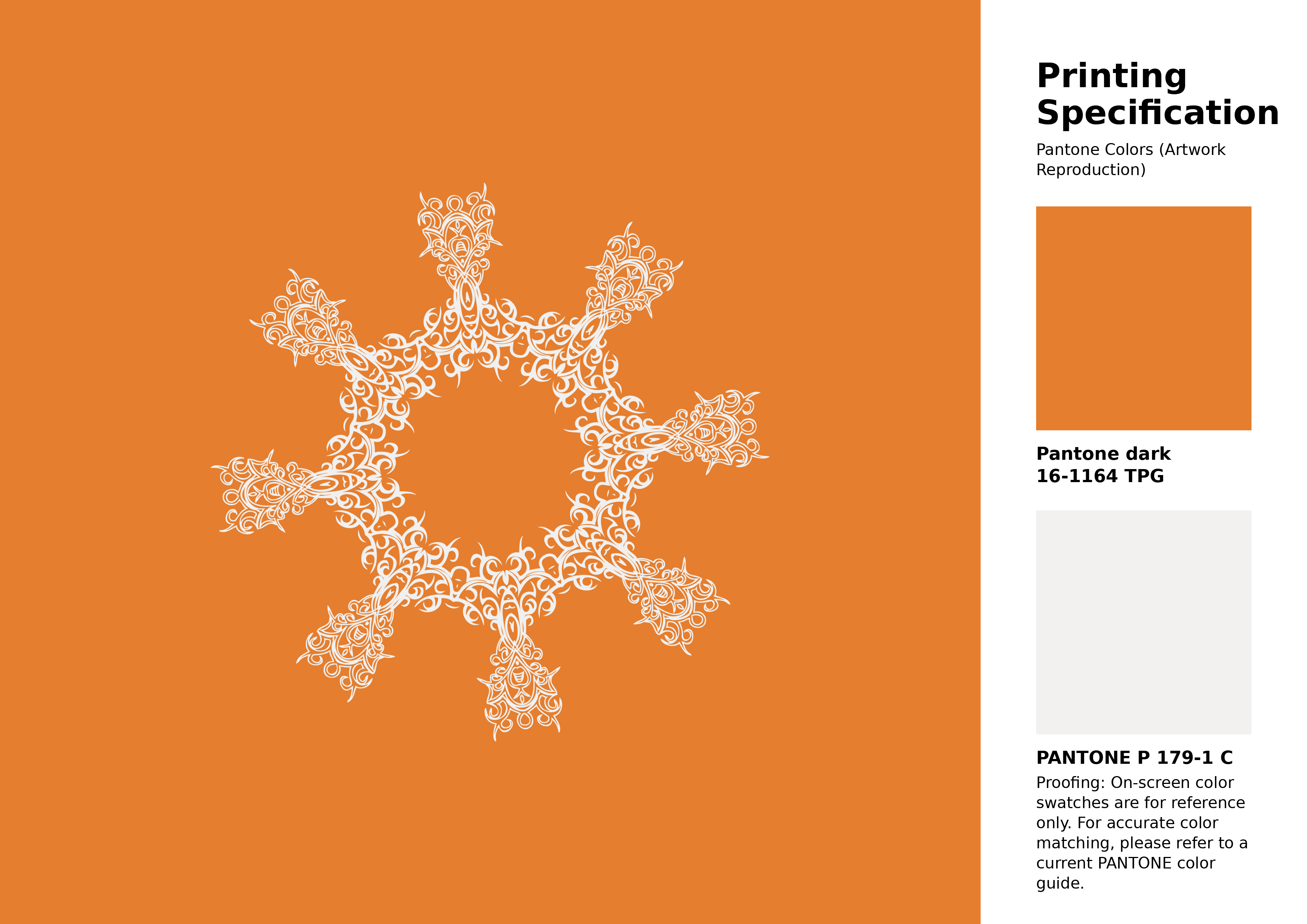 High-quality artwork and graphic illustration using Pantone 16-1164 Tpg Orange Pepper Color | Hex color Code #e57e2e. A fantastic creative resource for designers and artists. #artwork #illustration #graphicart #e57e2e