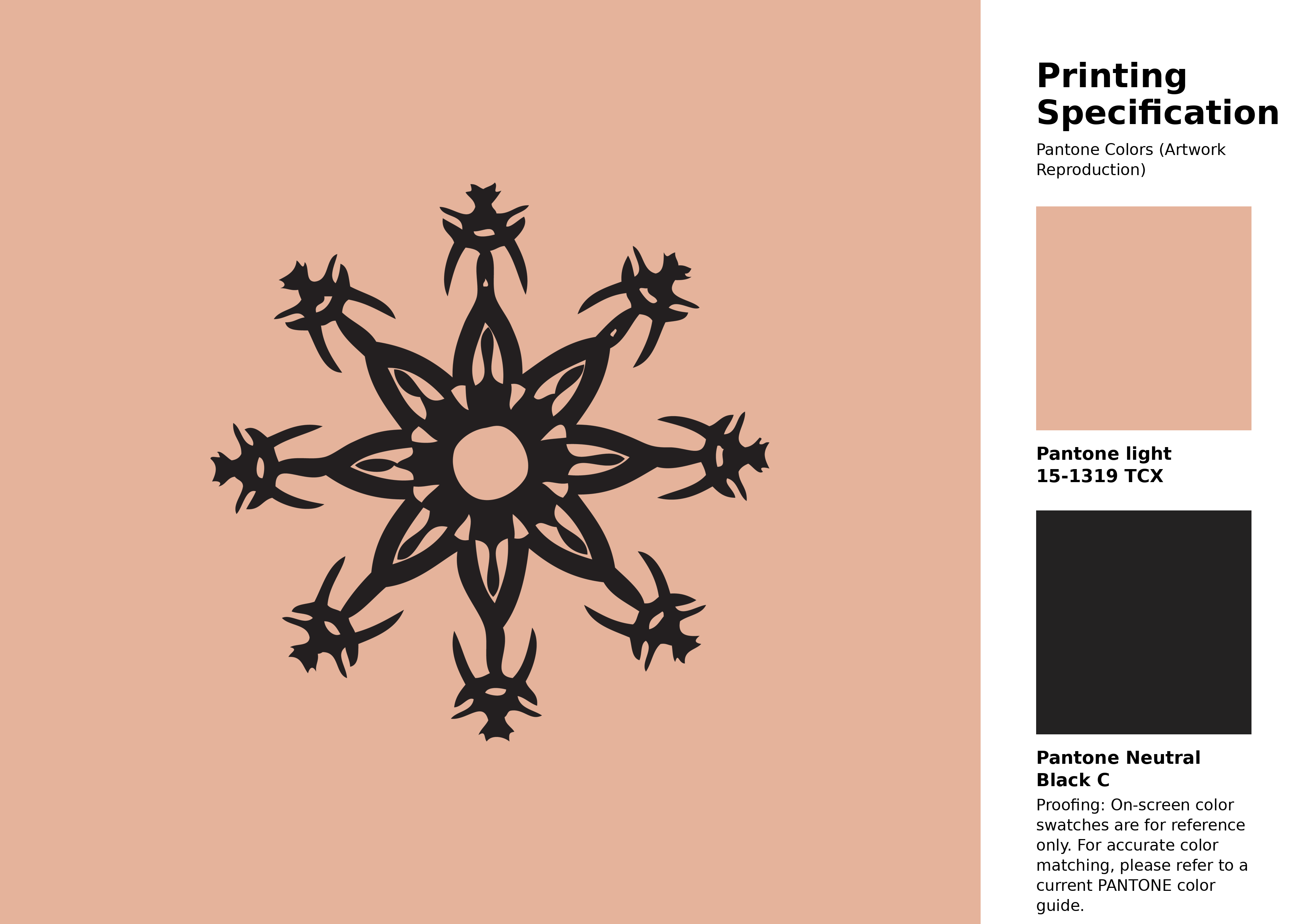 High-quality artwork and graphic illustration using Pantone 15-1319 Tcx Almost Apricot Color | Hex color Code #e5b39b. A fantastic creative resource for designers and artists. #artwork #illustration #graphicart #e5b39b