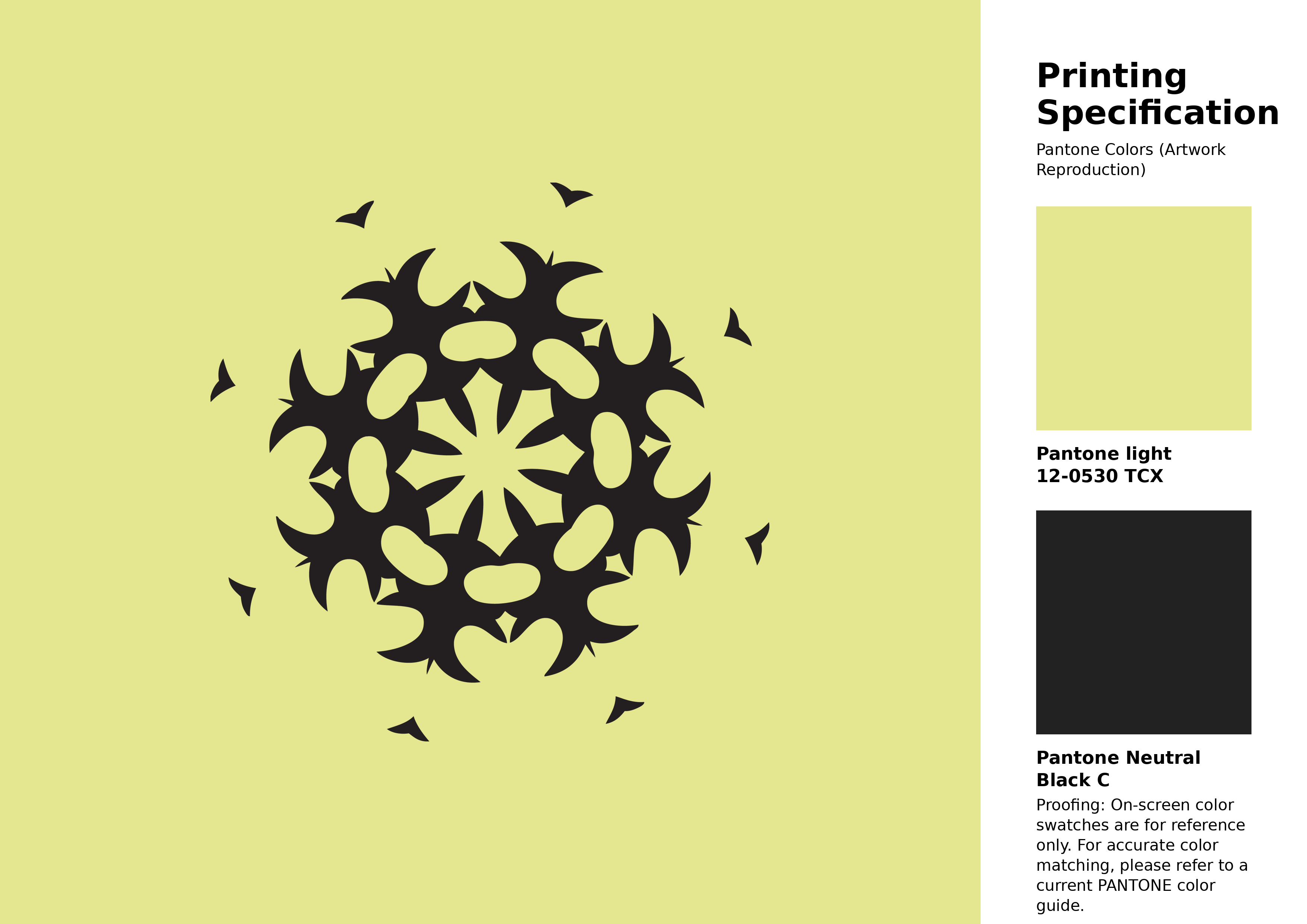 High-quality artwork and graphic illustration using Pantone 12-0530 Tcx Charlock Color | Hex color Code #e5e790. A fantastic creative resource for designers and artists. #artwork #illustration #graphicart #e5e790