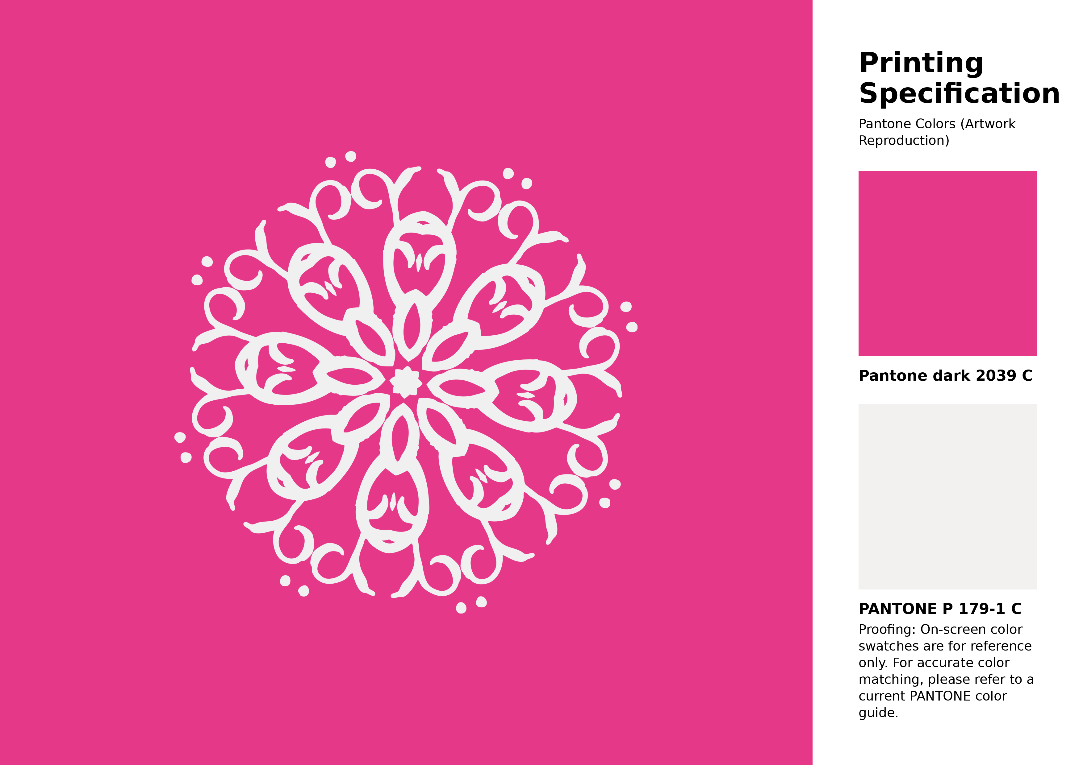 High-quality artwork and graphic illustration using Pantone 2039 C Color | Hex color Code #e63888. A fantastic creative resource for designers and artists. #artwork #illustration #graphicart #e63888