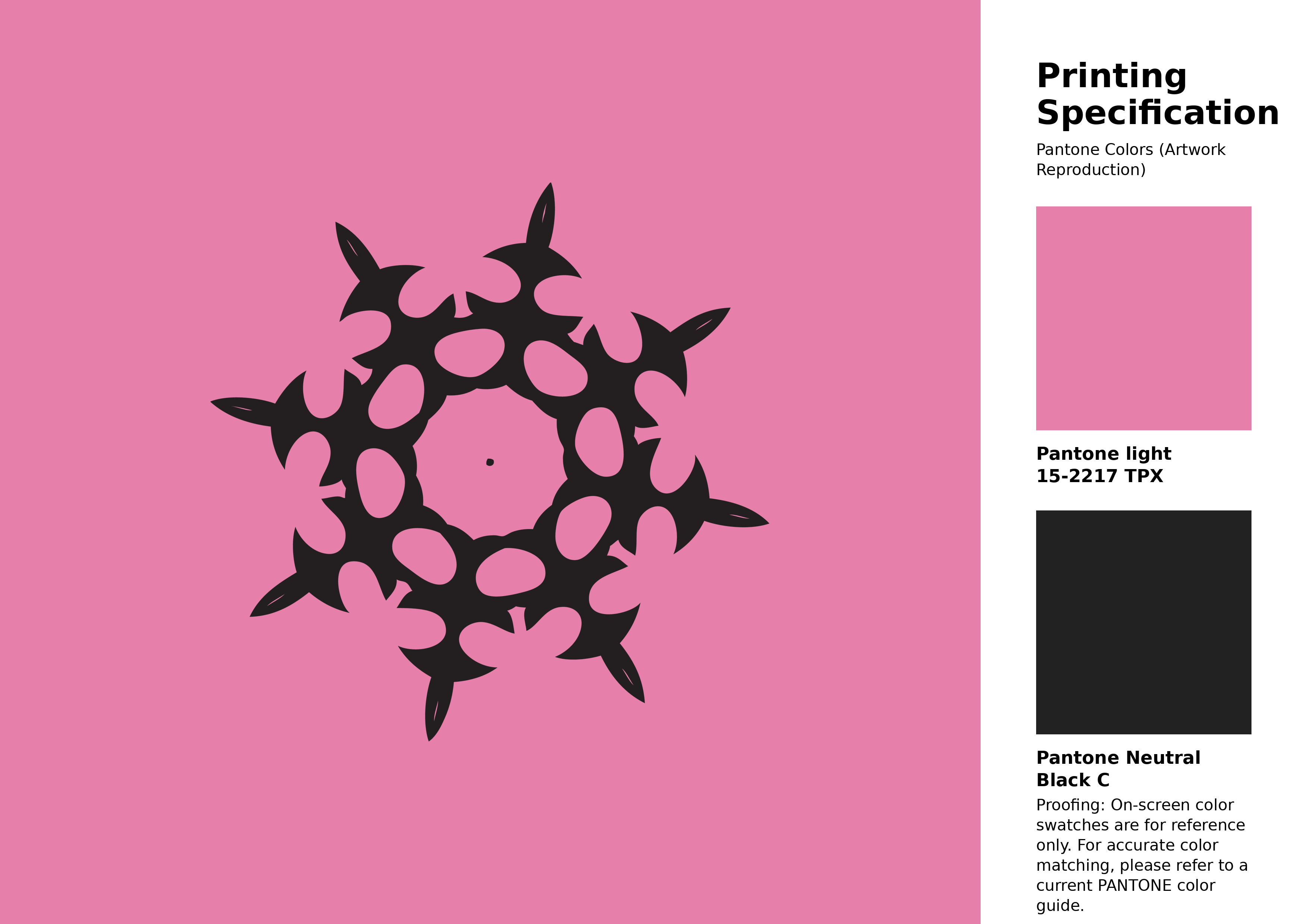 High-quality artwork and graphic illustration using Pantone 15-2217 Tpx Aurora Pink Color | Hex color Code #e680aa. A fantastic creative resource for designers and artists. #artwork #illustration #graphicart #e680aa