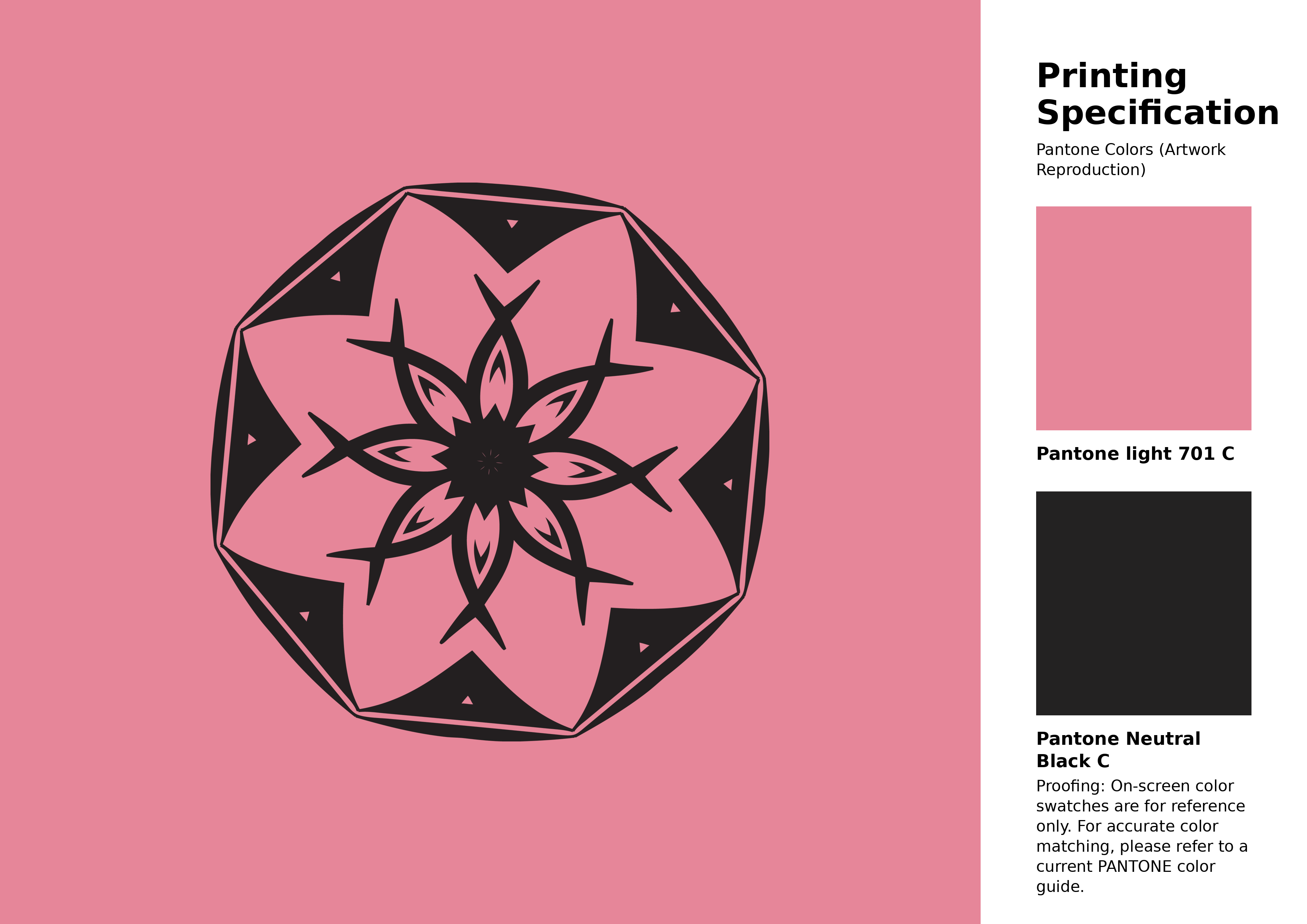 High-quality artwork and graphic illustration using Pantone 701 C Color | Hex color Code #e68699. A fantastic creative resource for designers and artists. #artwork #illustration #graphicart #e68699