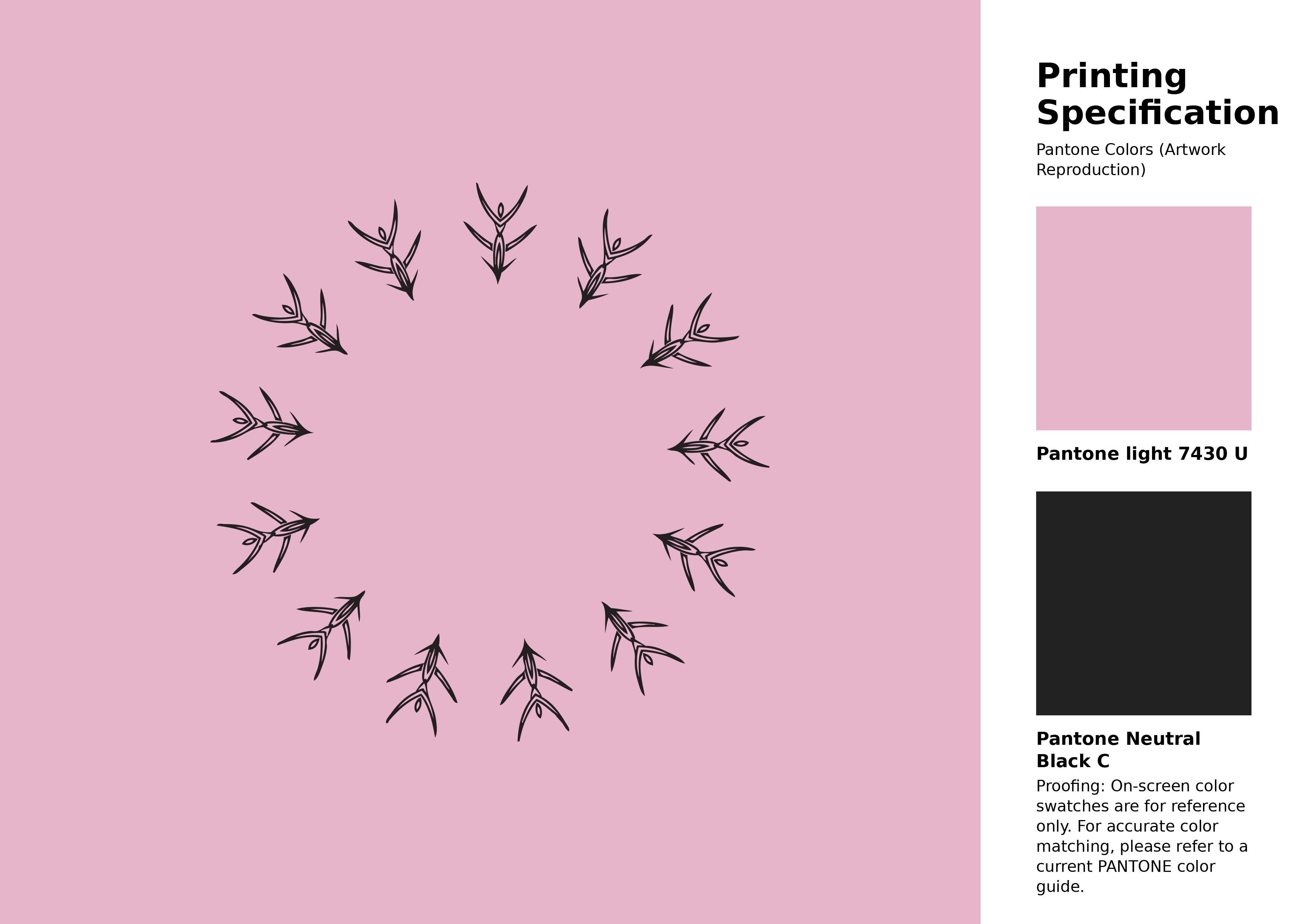 High-quality artwork and graphic illustration using Pantone 7430 U Color | Hex color Code #e6b5c9. A fantastic creative resource for designers and artists. #artwork #illustration #graphicart #e6b5c9