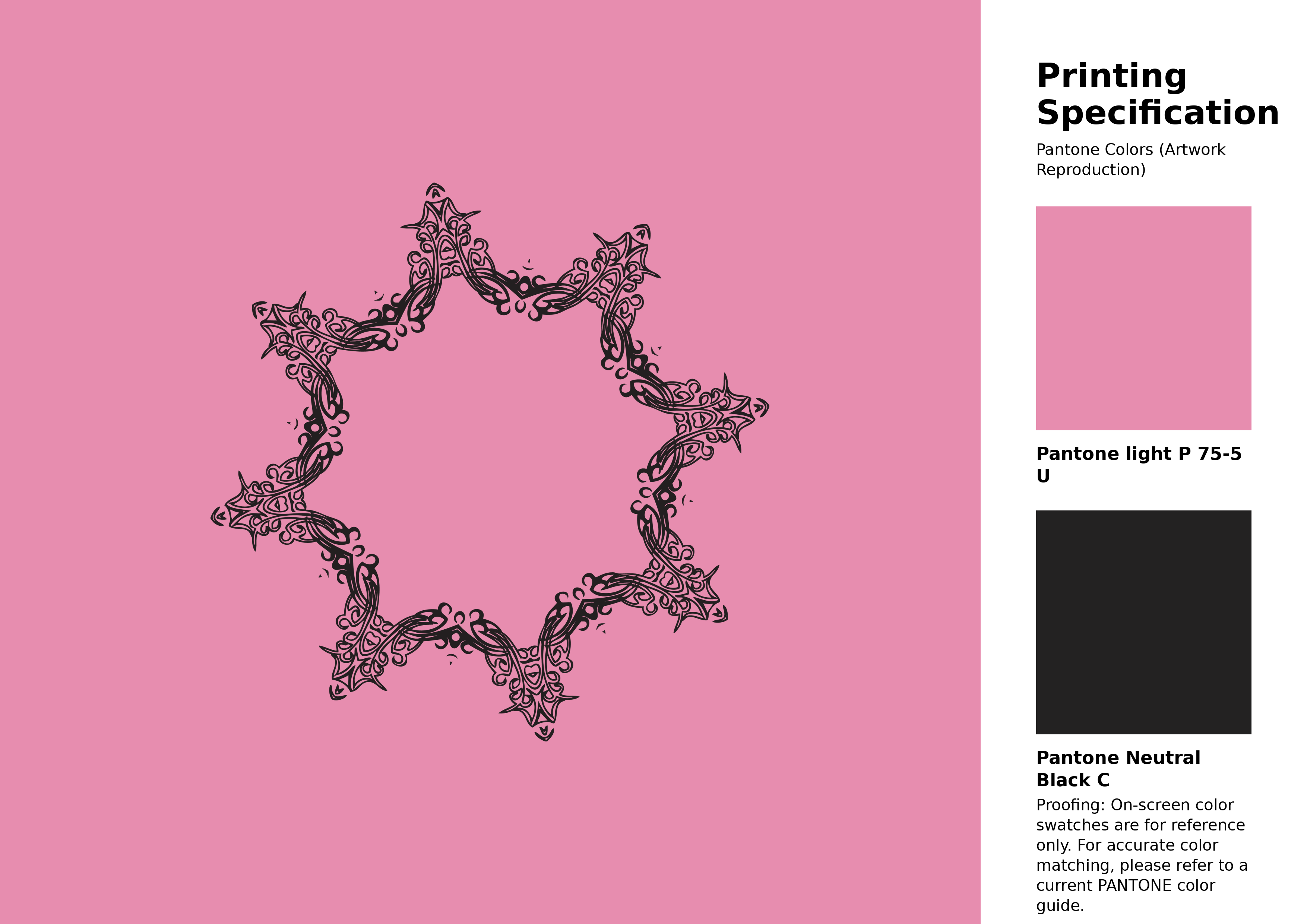 High-quality artwork and graphic illustration using Pantone P 75-5 U Color | Hex color Code #e78daf. A fantastic creative resource for designers and artists. #artwork #illustration #graphicart #e78daf