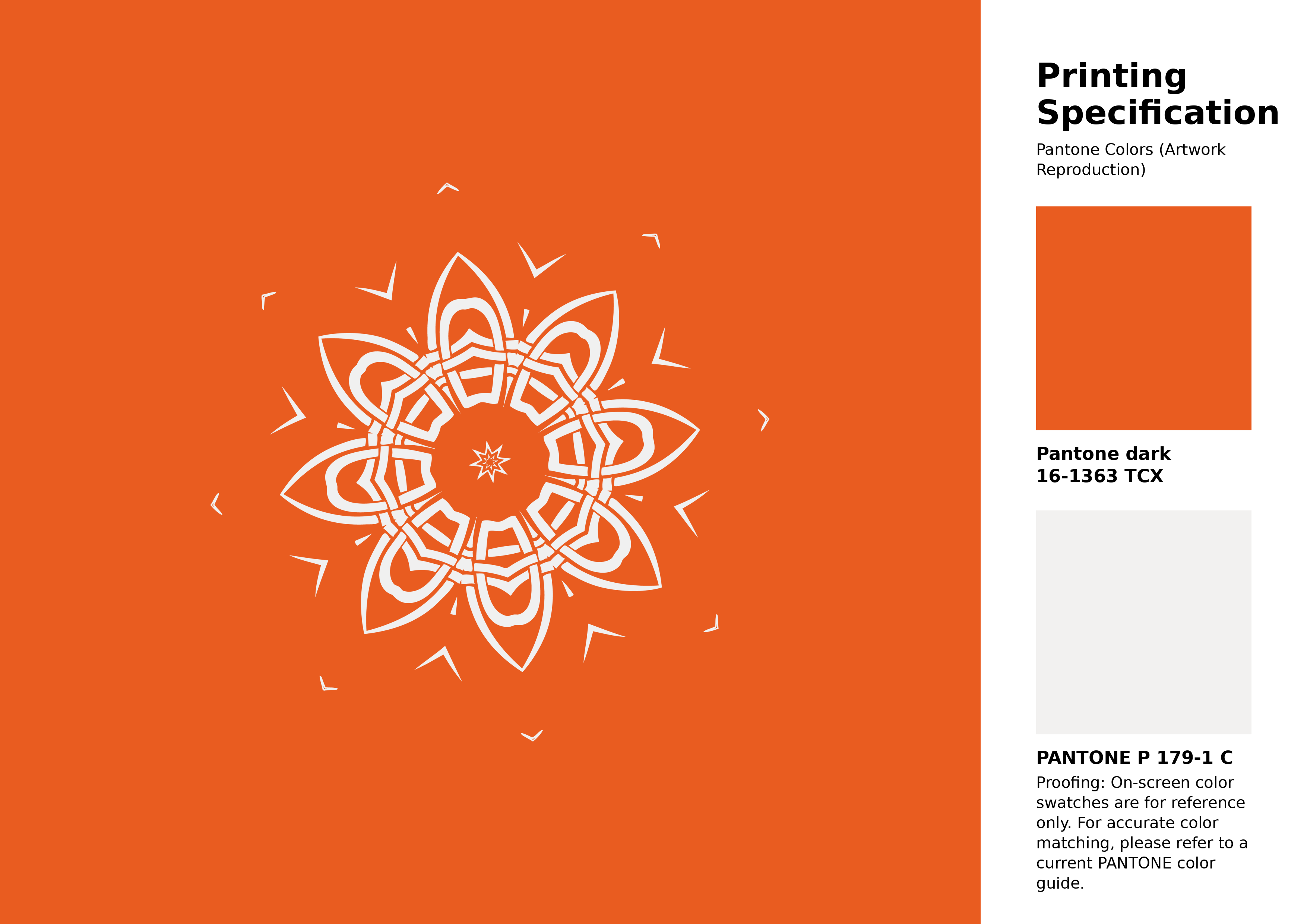 Hex Color #e95c20 | Printing Match PANTONE 16-1363 TCX | Color