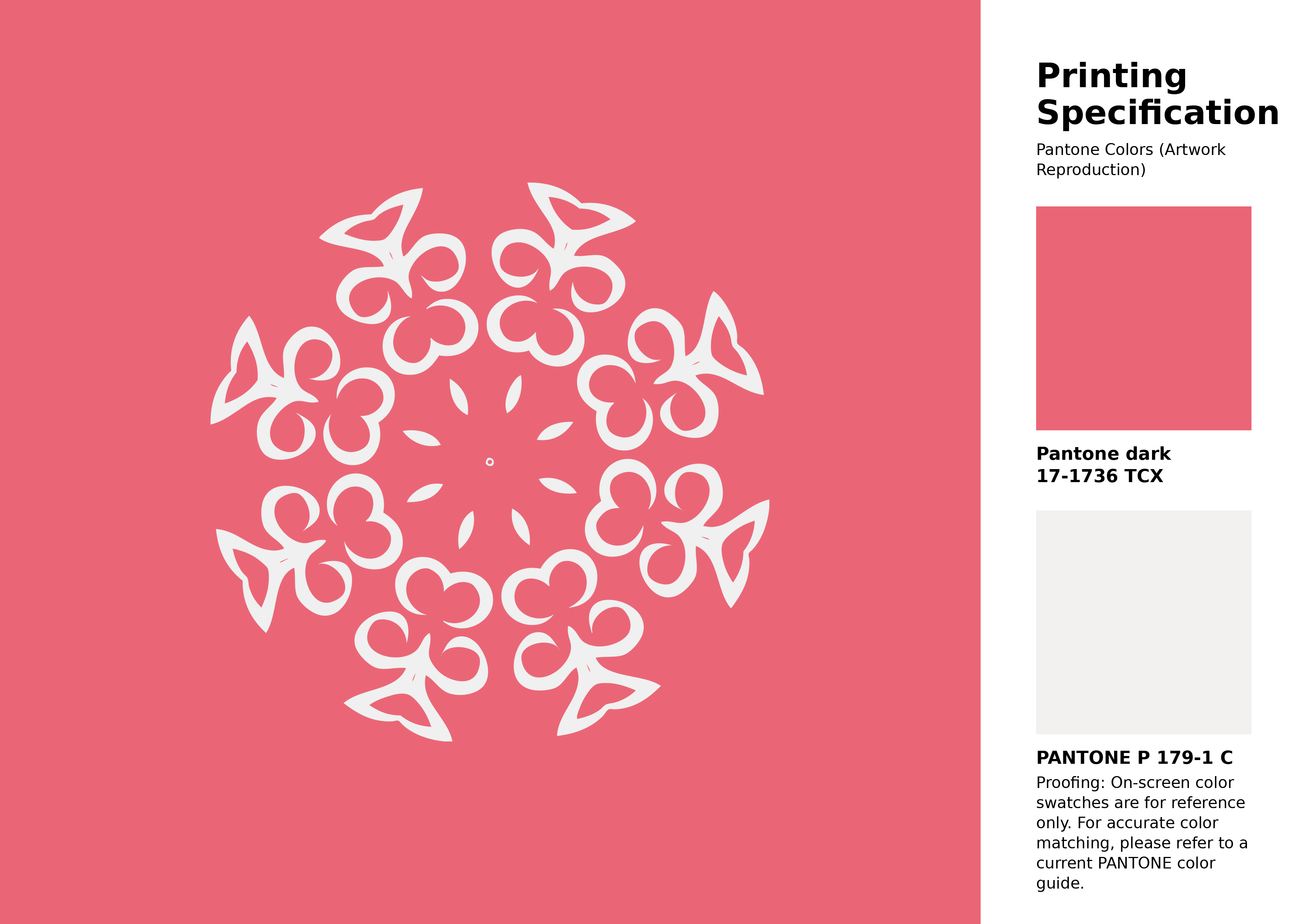 High-quality artwork and graphic illustration using Pantone 17-1736 Tcx Sun Kissed Coral Color | Hex color Code #ea6676. A fantastic creative resource for designers and artists. #artwork #illustration #graphicart #ea6676