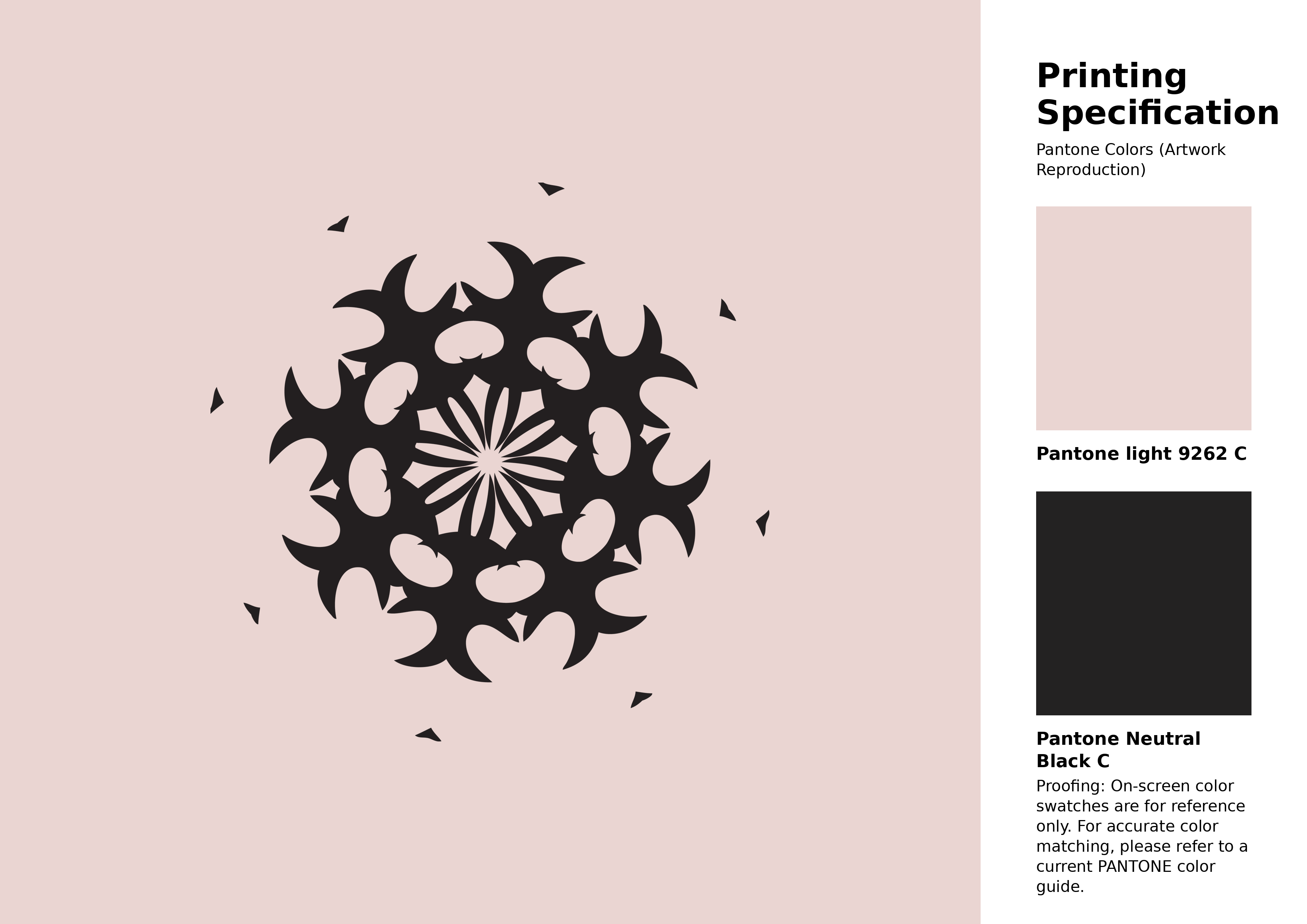 High-quality artwork and graphic illustration using Pantone 9262 C Color | Hex color Code #ead5d2. A fantastic creative resource for designers and artists. #artwork #illustration #graphicart #ead5d2